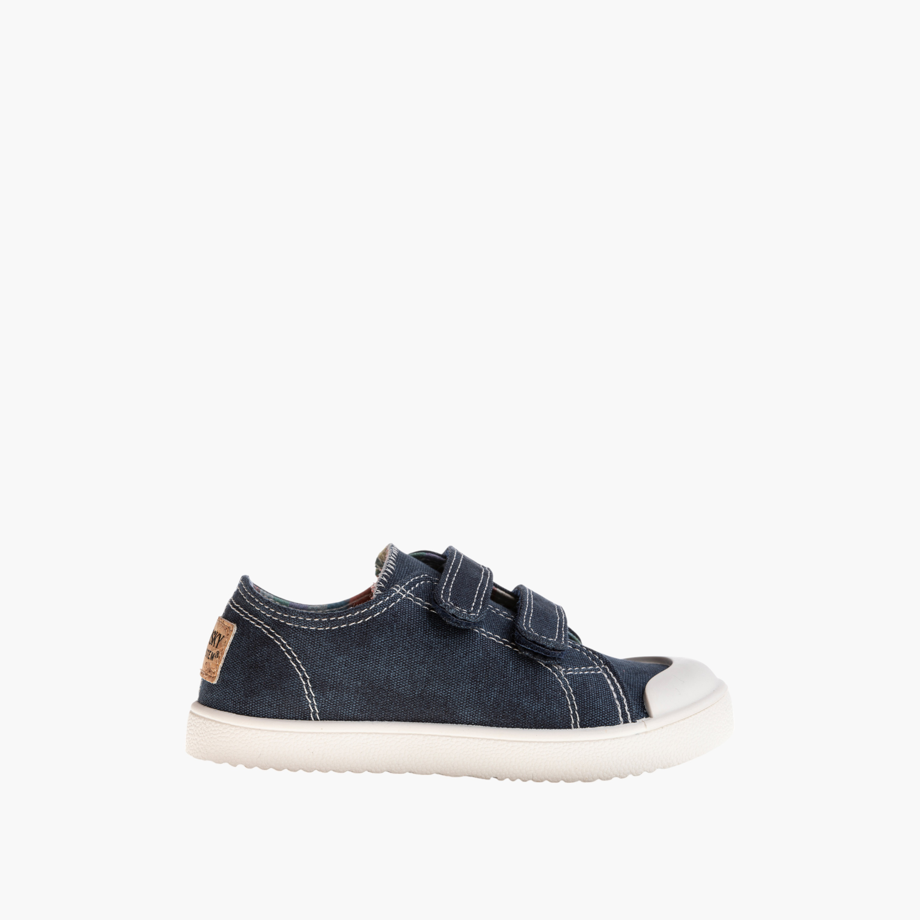 Pablosky Boys' Panelled Sneakers with Hook and Loop Closure-baby-boys-shoes-closedshoes-image-2