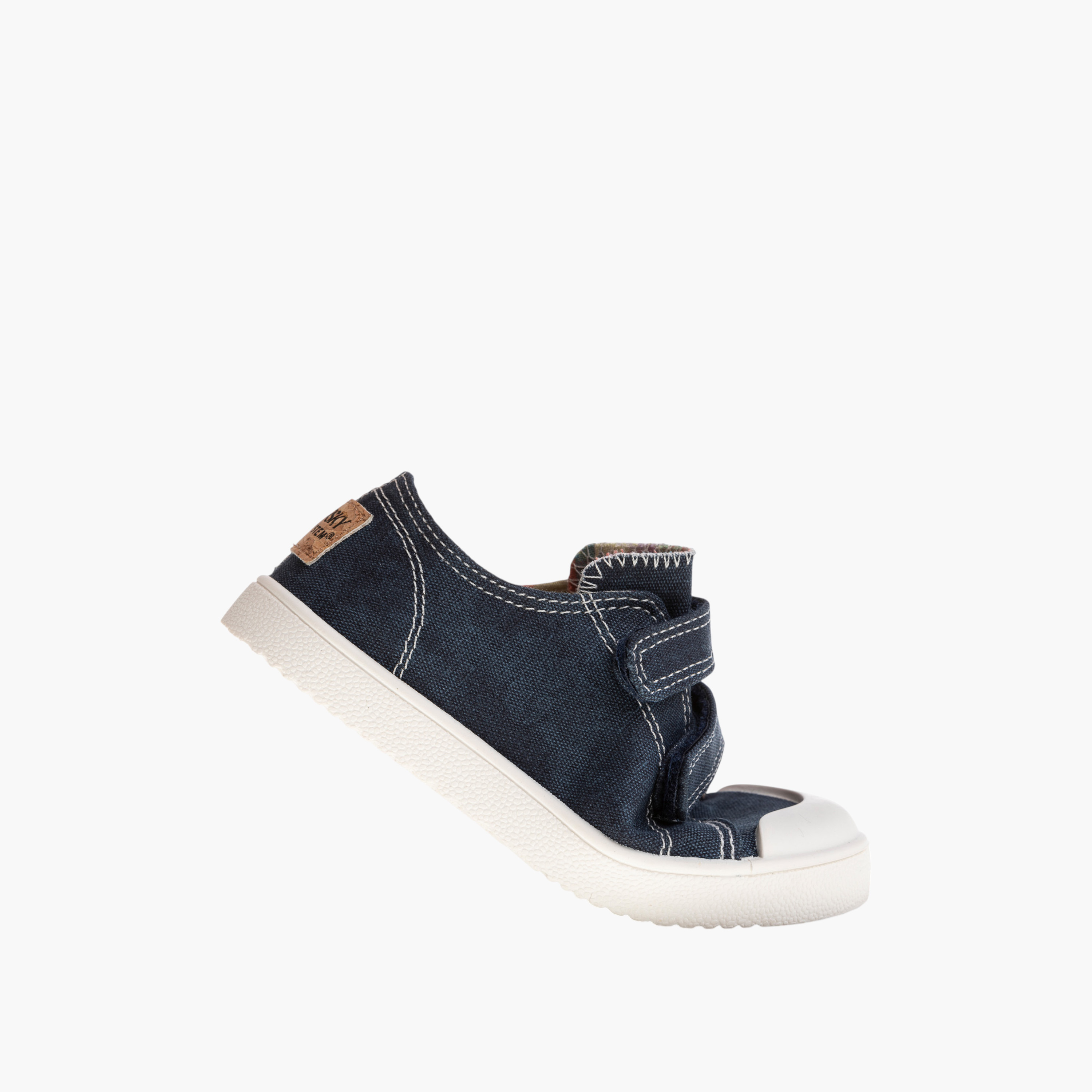 Pablosky Boys' Panelled Sneakers with Hook and Loop Closure-baby-boys-shoes-closedshoes-image-5