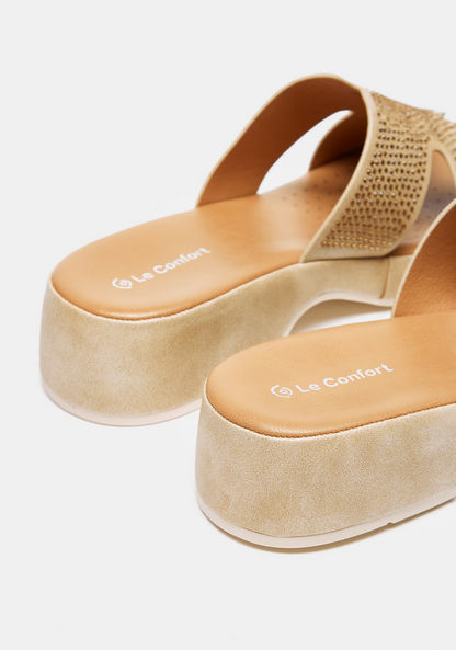 Le Confort Heat-Seal Detail Slip-On Sandal-Women%27s Flat Sandals-image-3