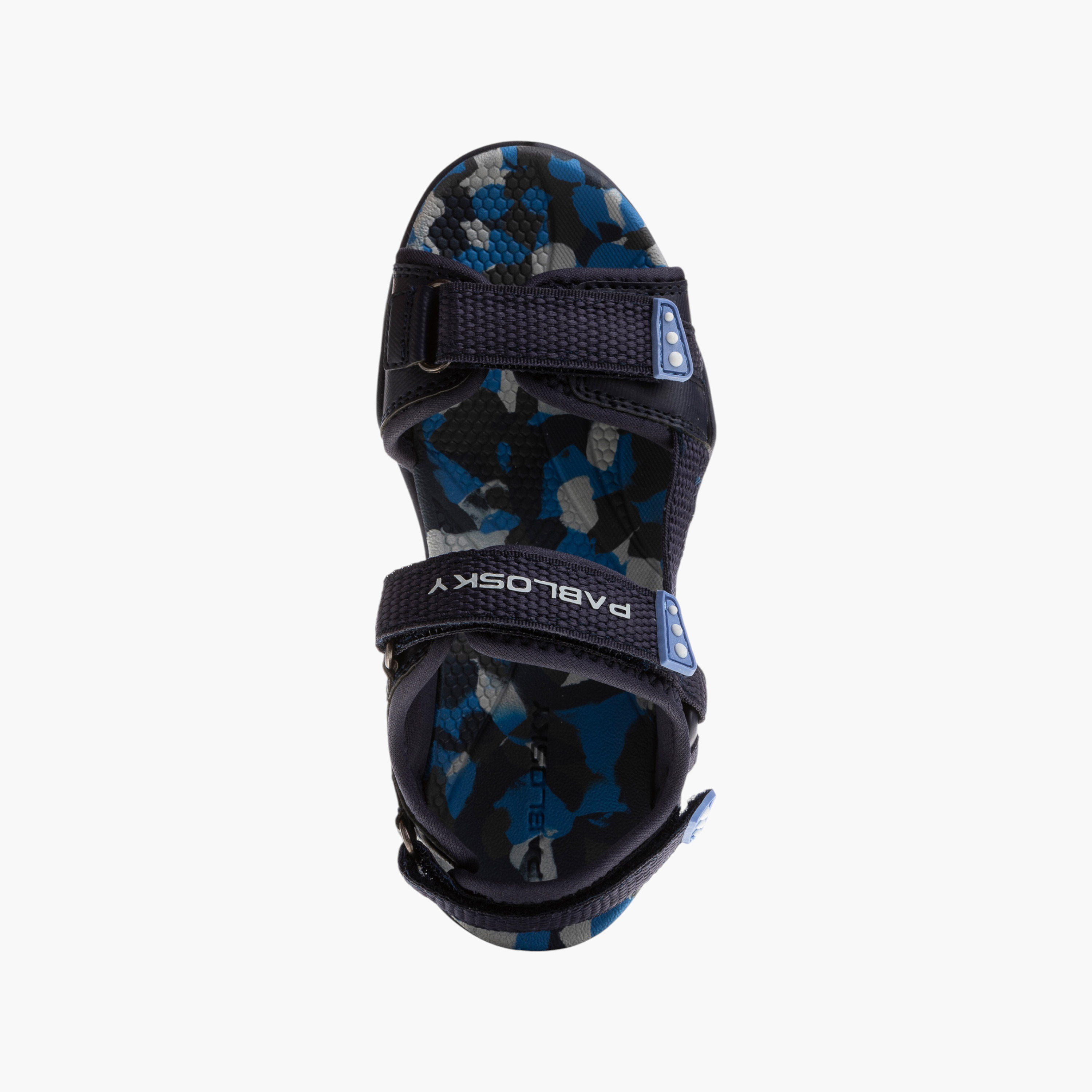Pablosky Boys' Camouflage Print Sandals with Hook and Loop Closure-boys-shoes-sandals-image-4