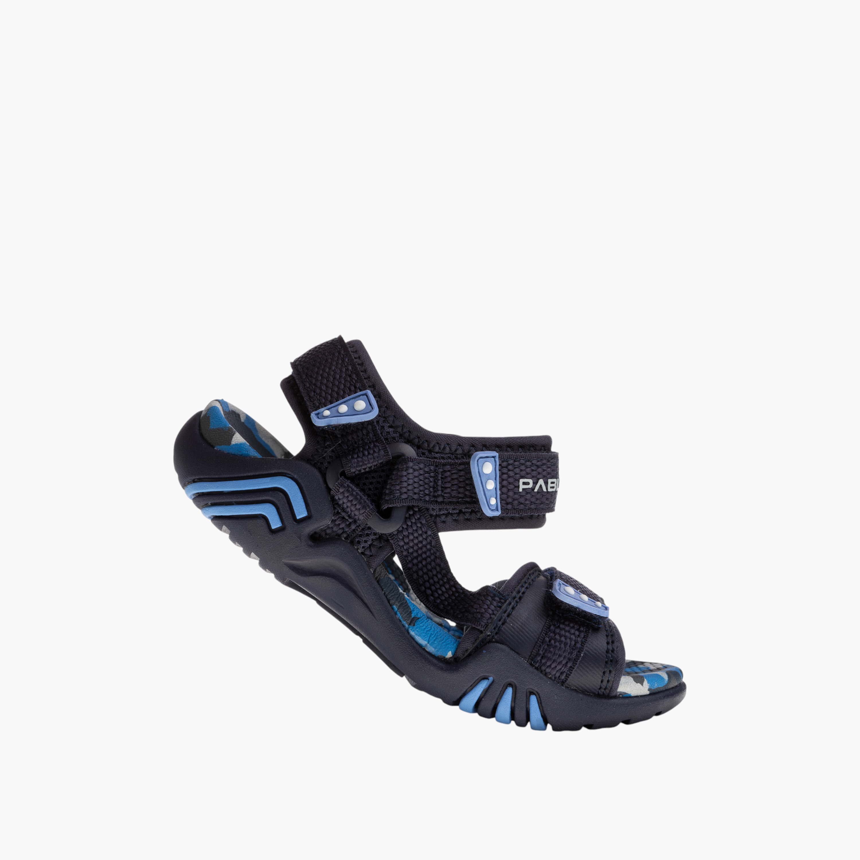 Pablosky Boys' Camouflage Print Sandals with Hook and Loop Closure-boys-shoes-sandals-image-5