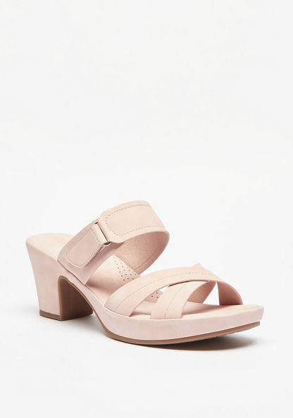 Le Confort Strappy Slip-On Sandals with Platform Heels-Women%27s Heel Sandals-image-1