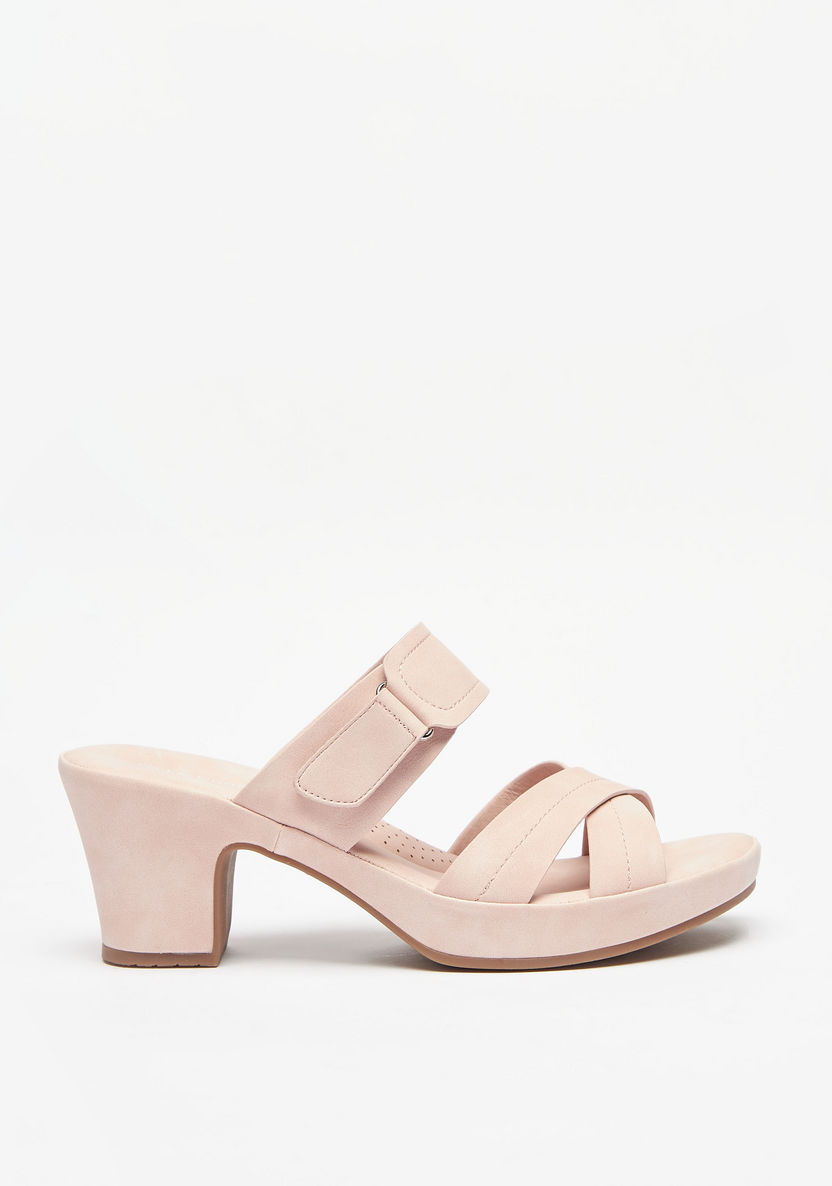 Le Confort Strappy Slip-On Sandals with Platform Heels-Women%27s Heel Sandals-image-3