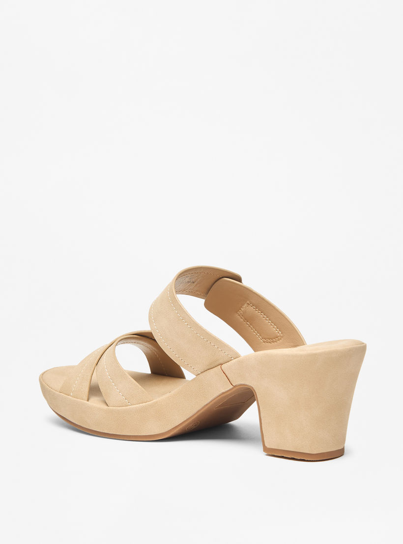 صندل مريح سادة سهل الارتداء بحزام متقاطع من لو كونفورت-women-shoes-sandals-heeled-image-2