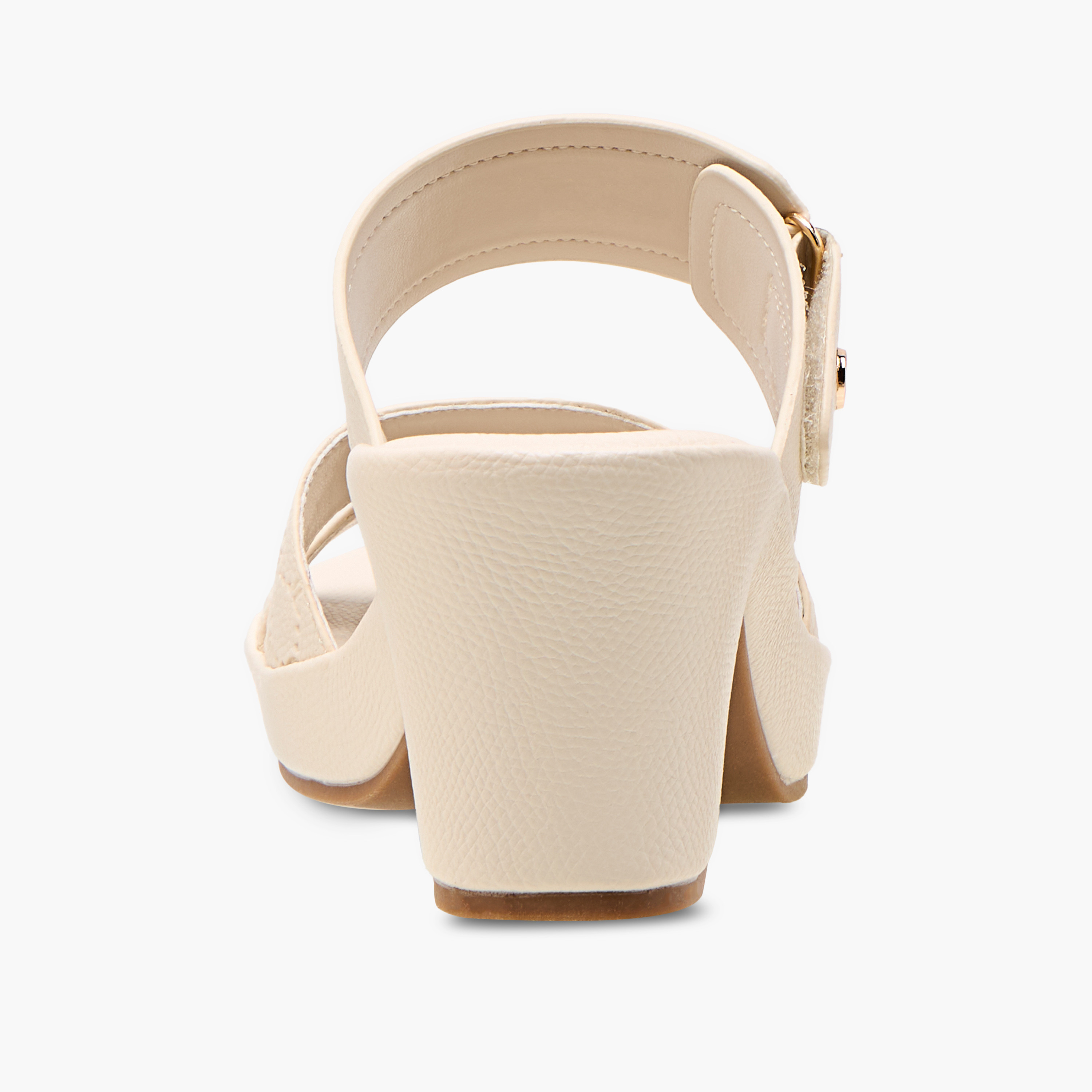 Le Confort Textured Slip-On Comfort Sandals with Block Heels-women-shoes-sandals-heeled-image-5