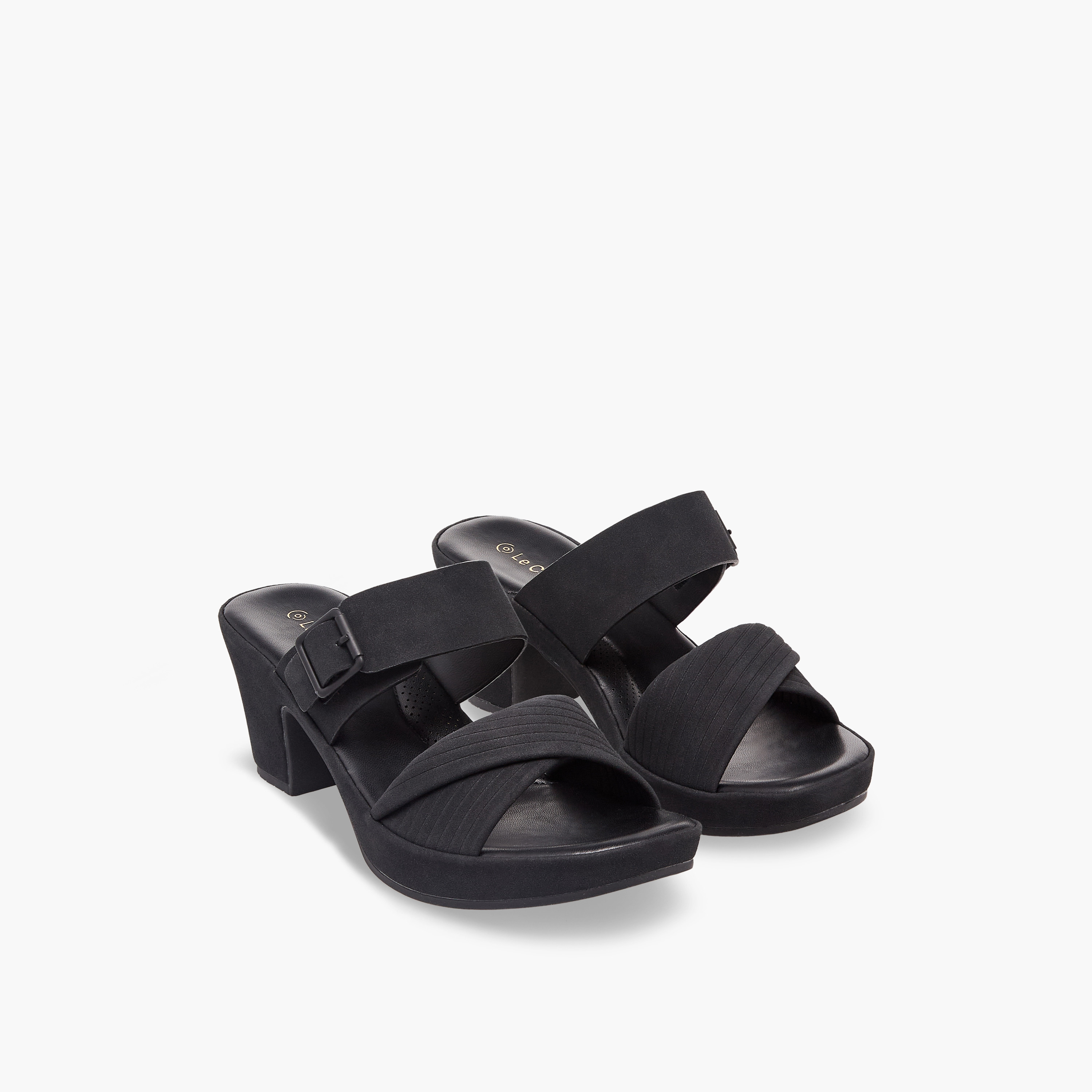 صندل بكعب سميك للنساء من لو كونفورت-women-shoes-sandals-heeled-image-1