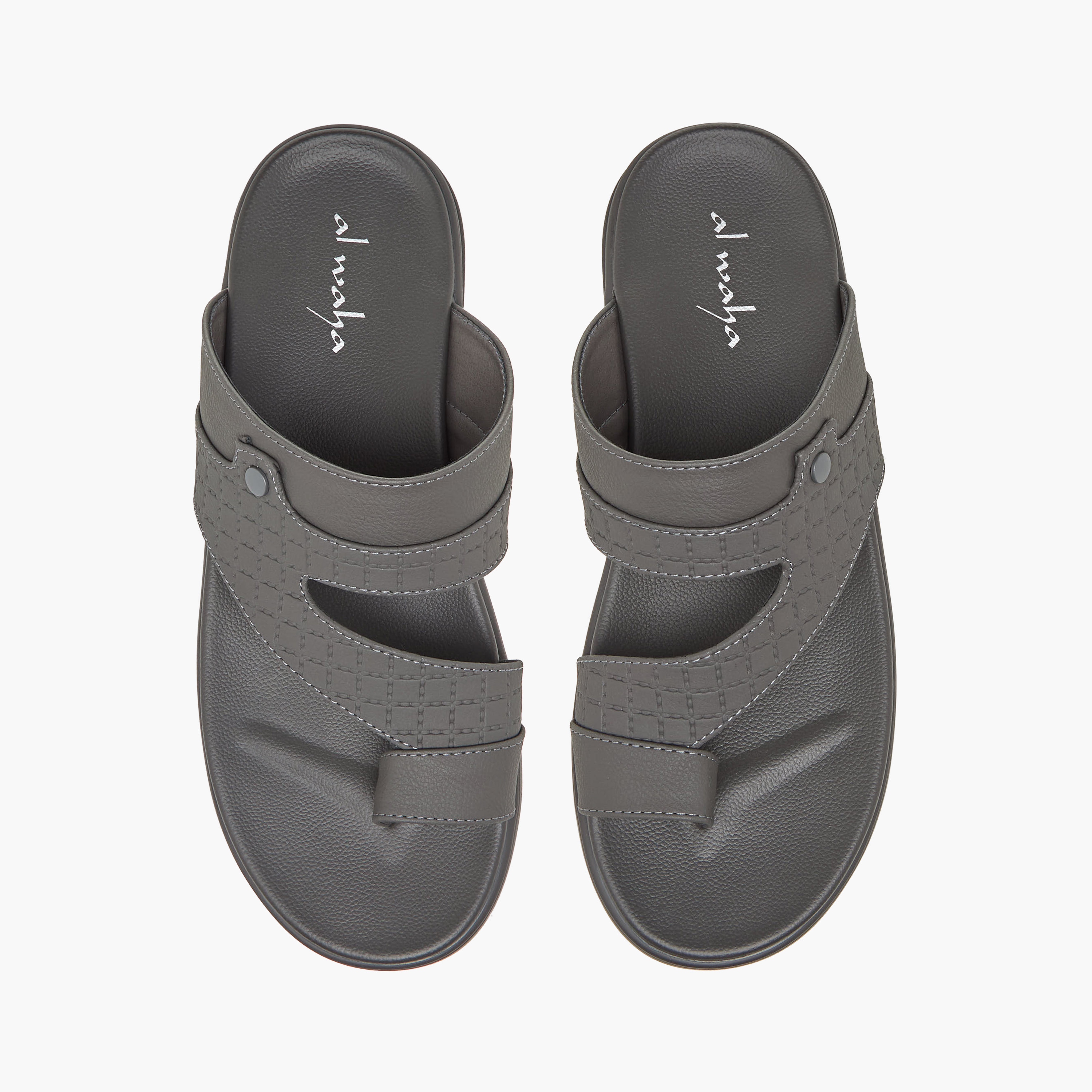 صندل عربي بتفاصيل حلقة إصبع للرجال من الواحة-men-shoes-sandals-image-1