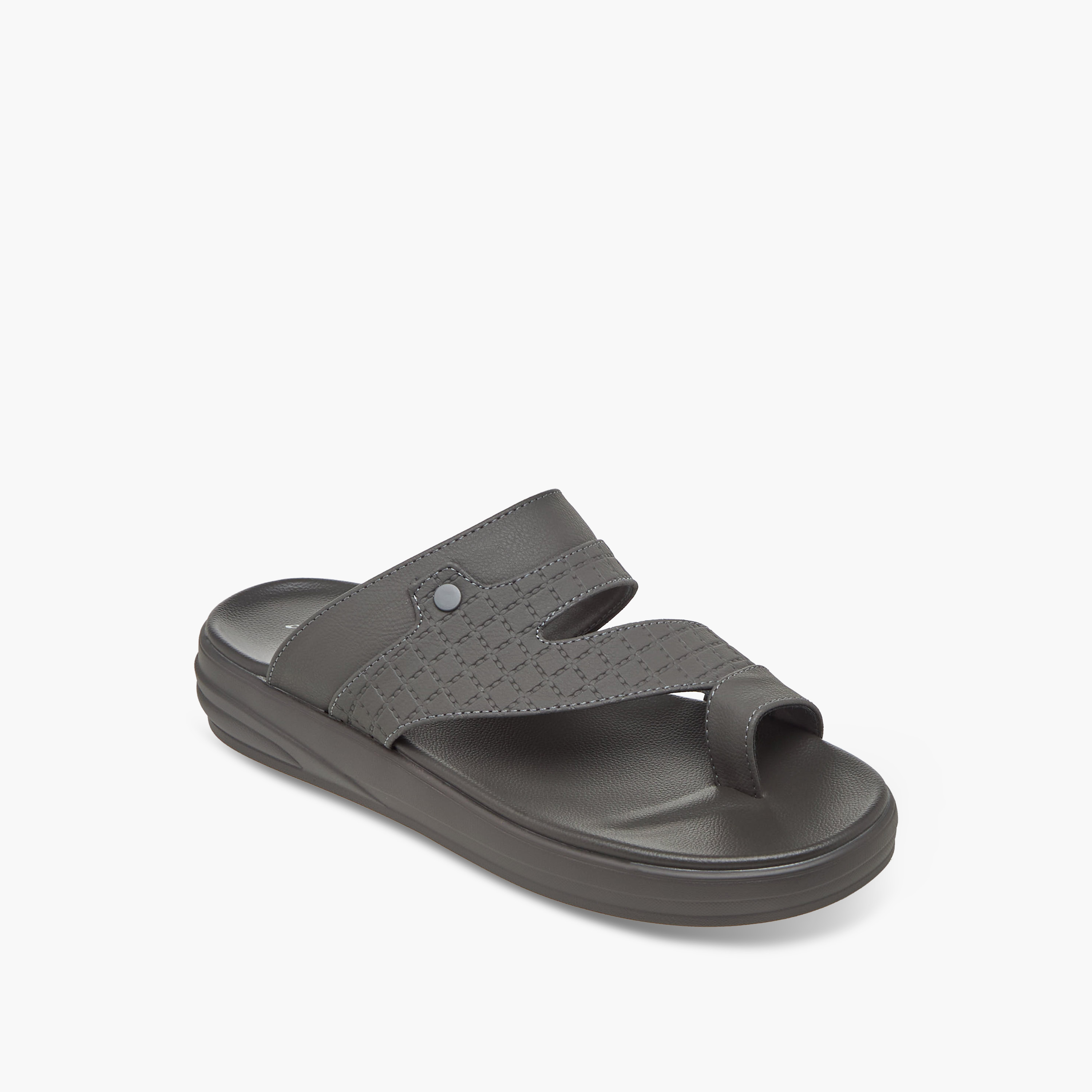 صندل عربي بتفاصيل حلقة إصبع للرجال من الواحة-men-shoes-sandals-image-2