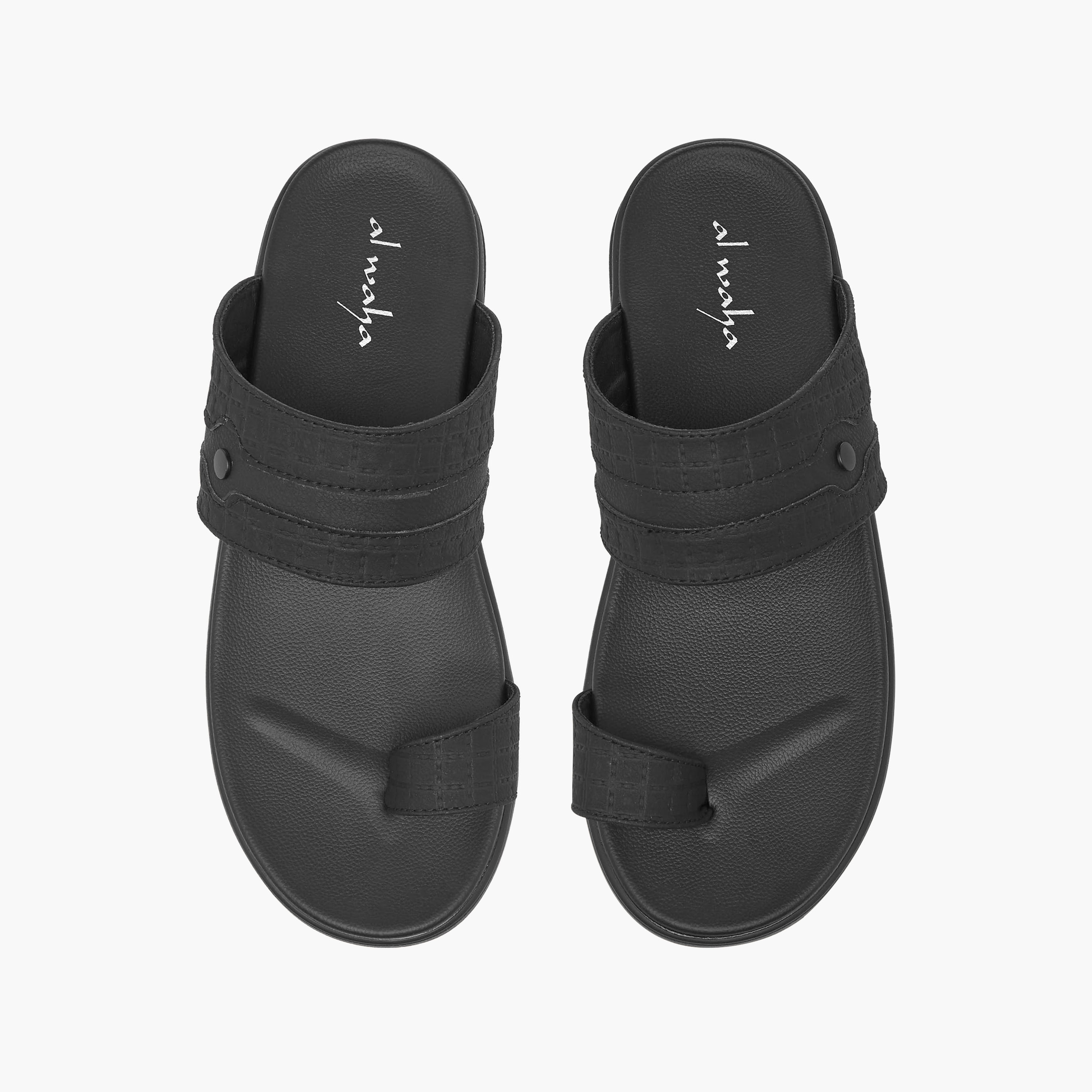 صندل عربي بتفاصيل حلقة إصبع للرجال من الواحة-men-shoes-sandals-image-1