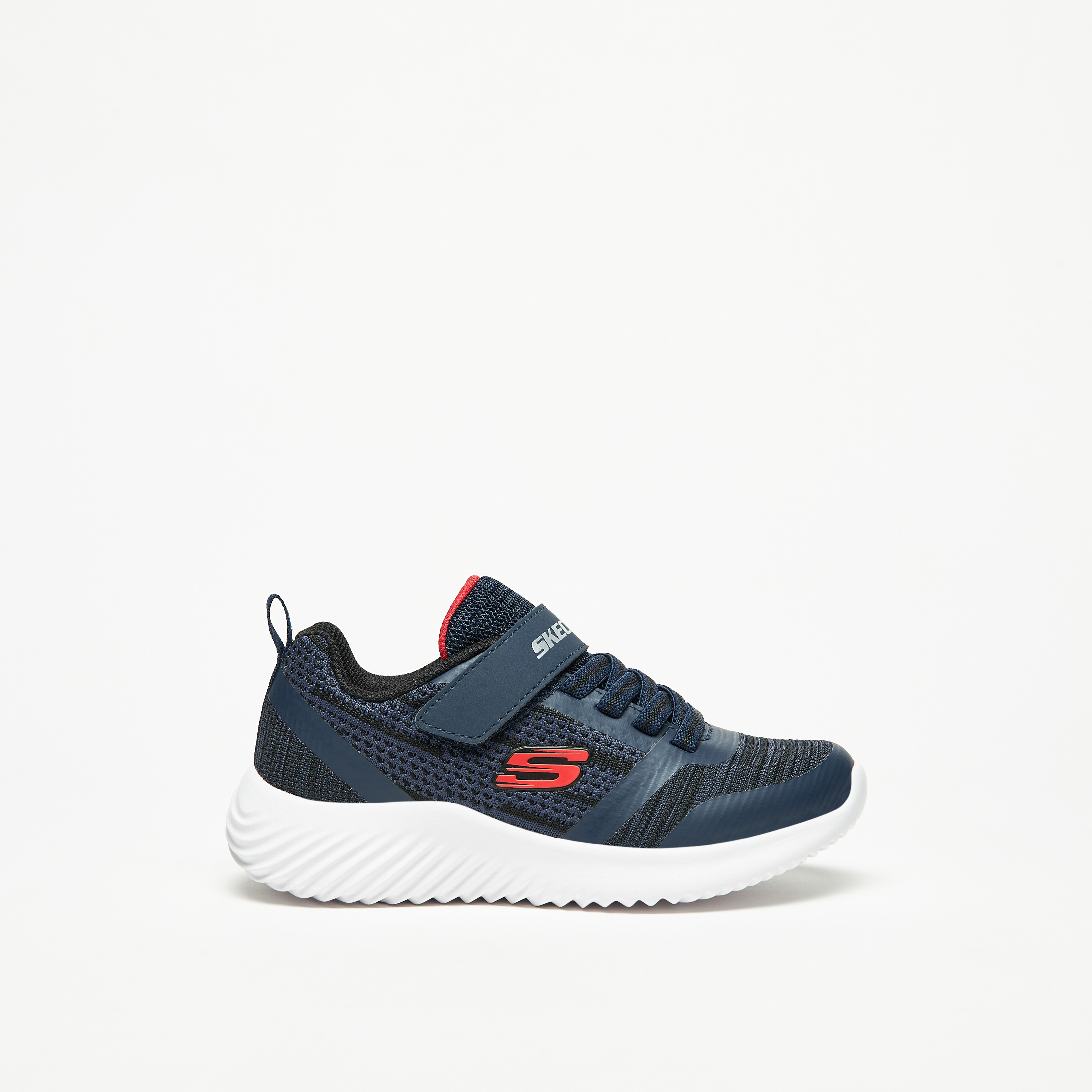 Skechers Bounder Boys Memory Foam Walking Shoes 98302L-NVBK | OE-boys-shoes-sneakers-image-4