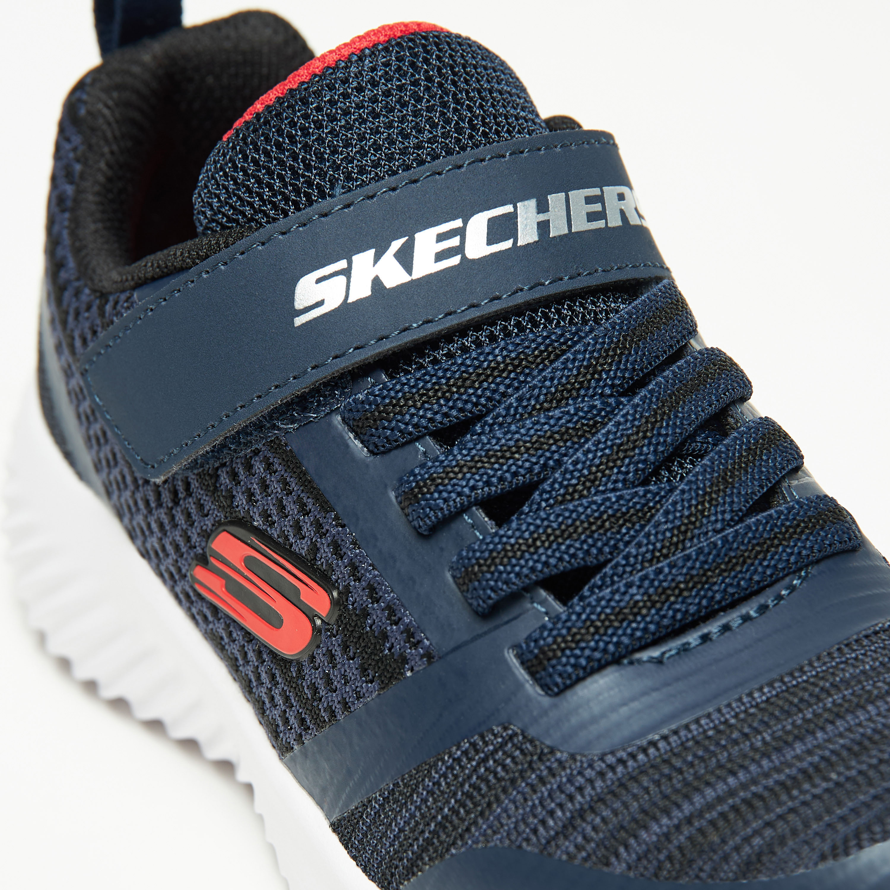 Skechers Bounder Boys Memory Foam Walking Shoes 98302L-NVBK | OE-boys-shoes-sneakers-image-7