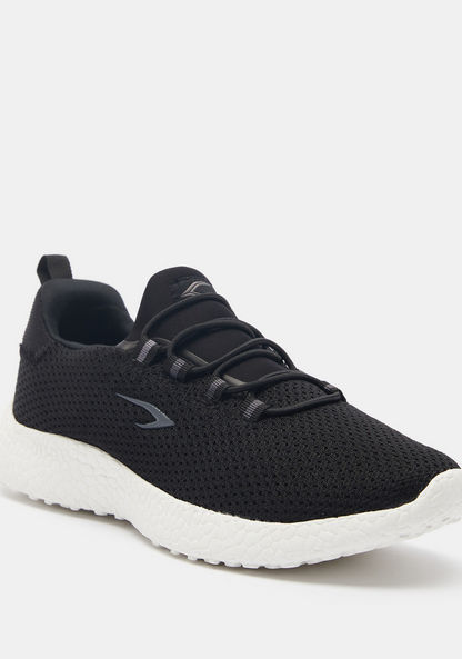 Dash Textured Running Shoes with Drawstring Closure