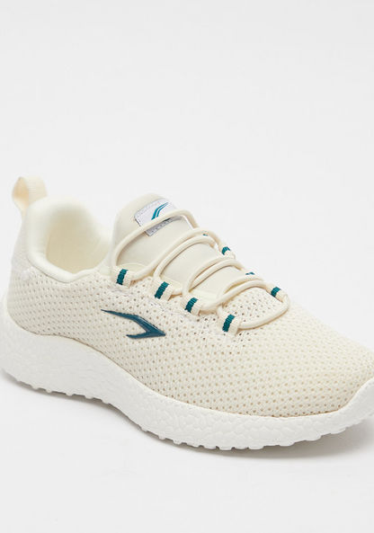 Dash Textured Slip-On Running Shoes with Drawstring Detail-Girl%27s Sports Shoes-image-1