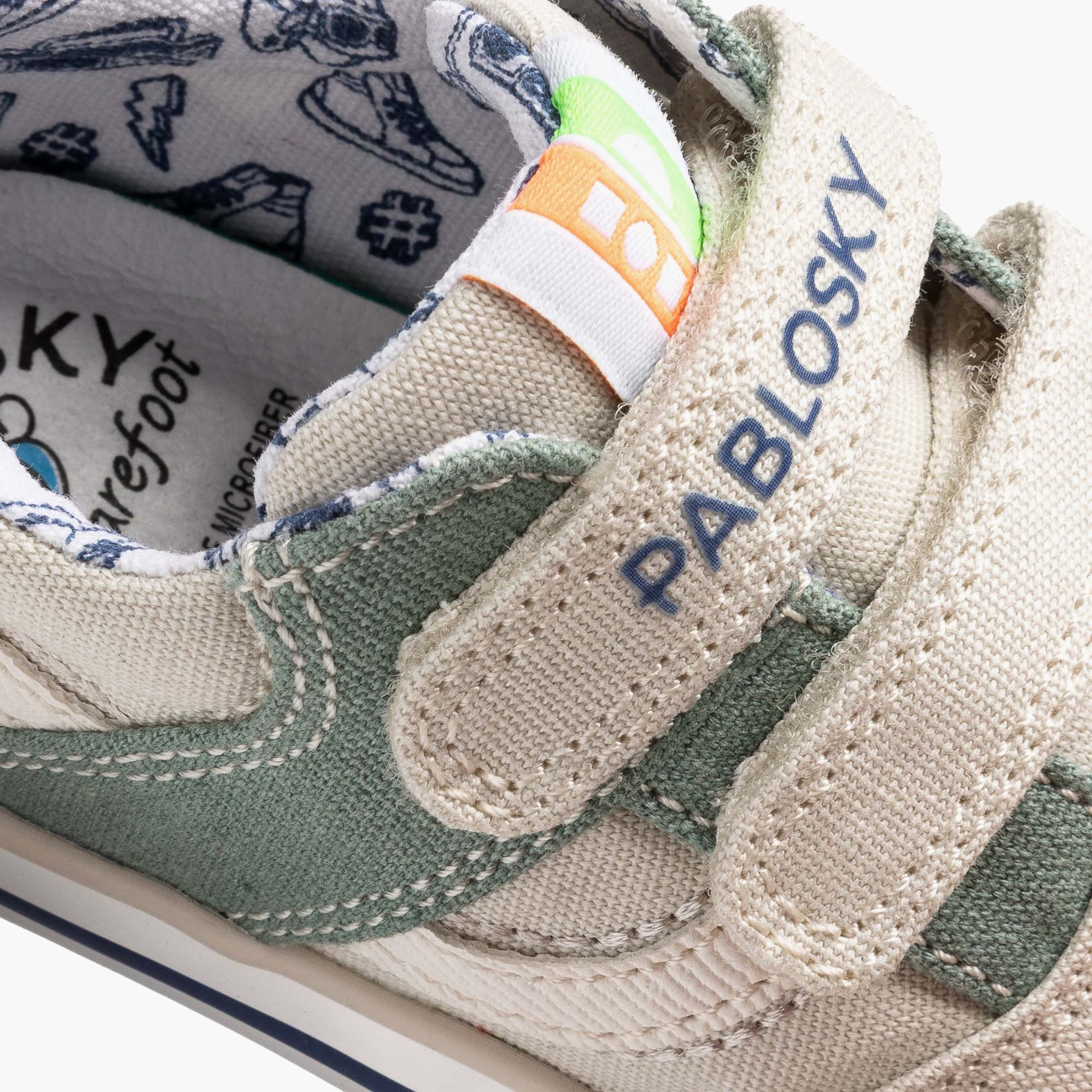 حذاء سنيكرز كانفاس بشريط لاصق من بابلوسكي-baby-boys-shoes-closedshoes-image-1