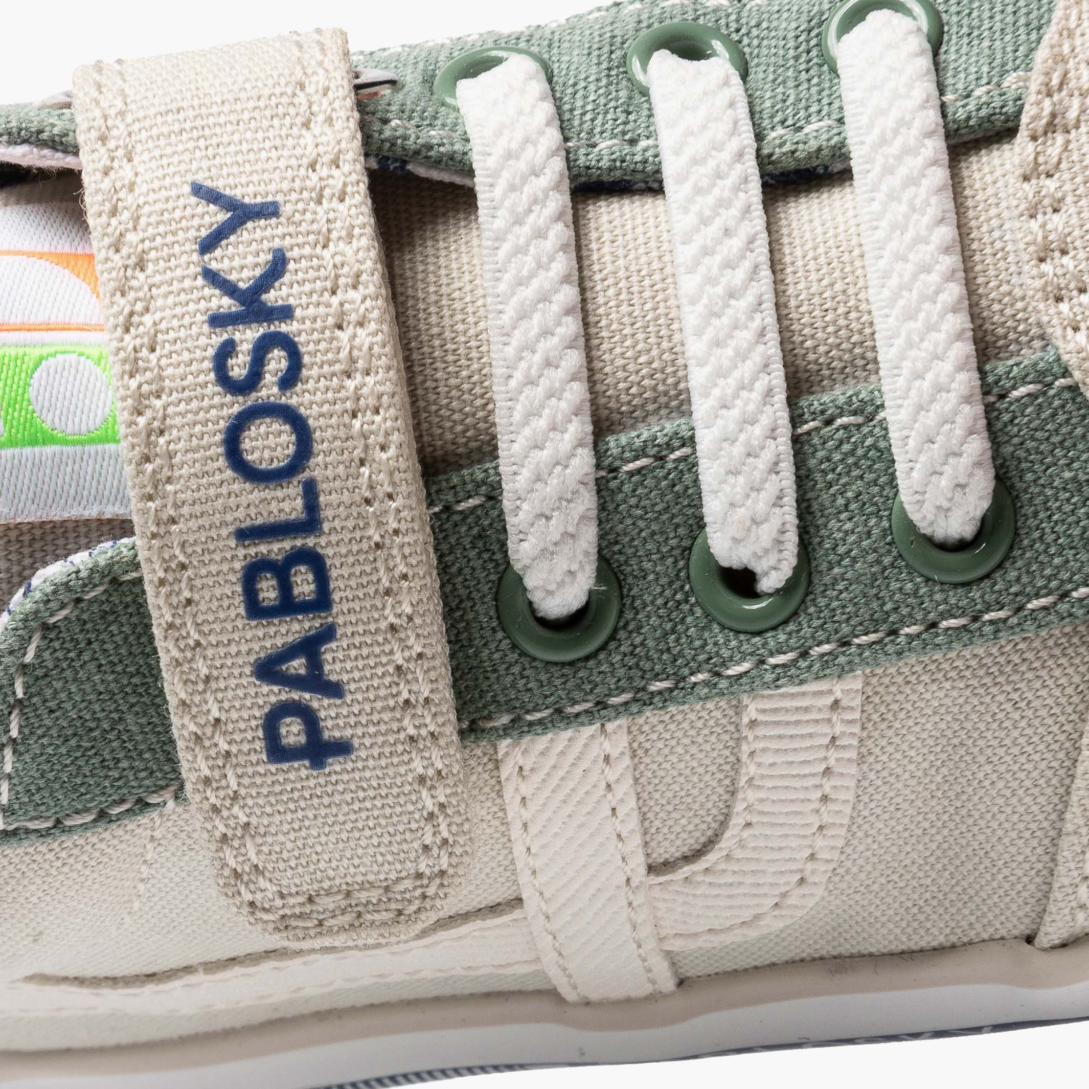 Pablosky Canvas Ankle Sneakers with Hook & Loop Closure-baby-boys-shoes-closedshoes-image-7