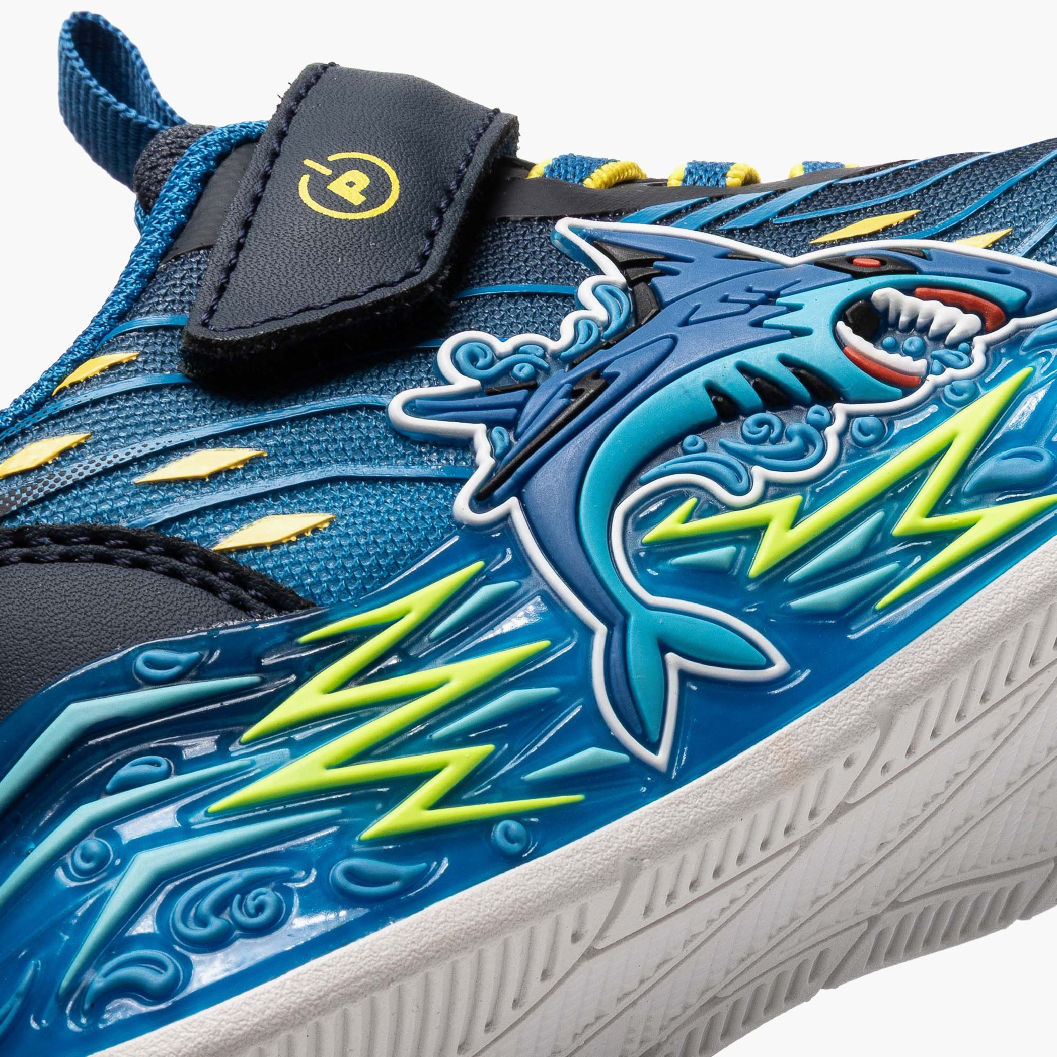 Pablosky Light-Up Sneakers with Hook & Loop Closure, Embossed Design-baby-boys-shoes-closedshoes-image-6