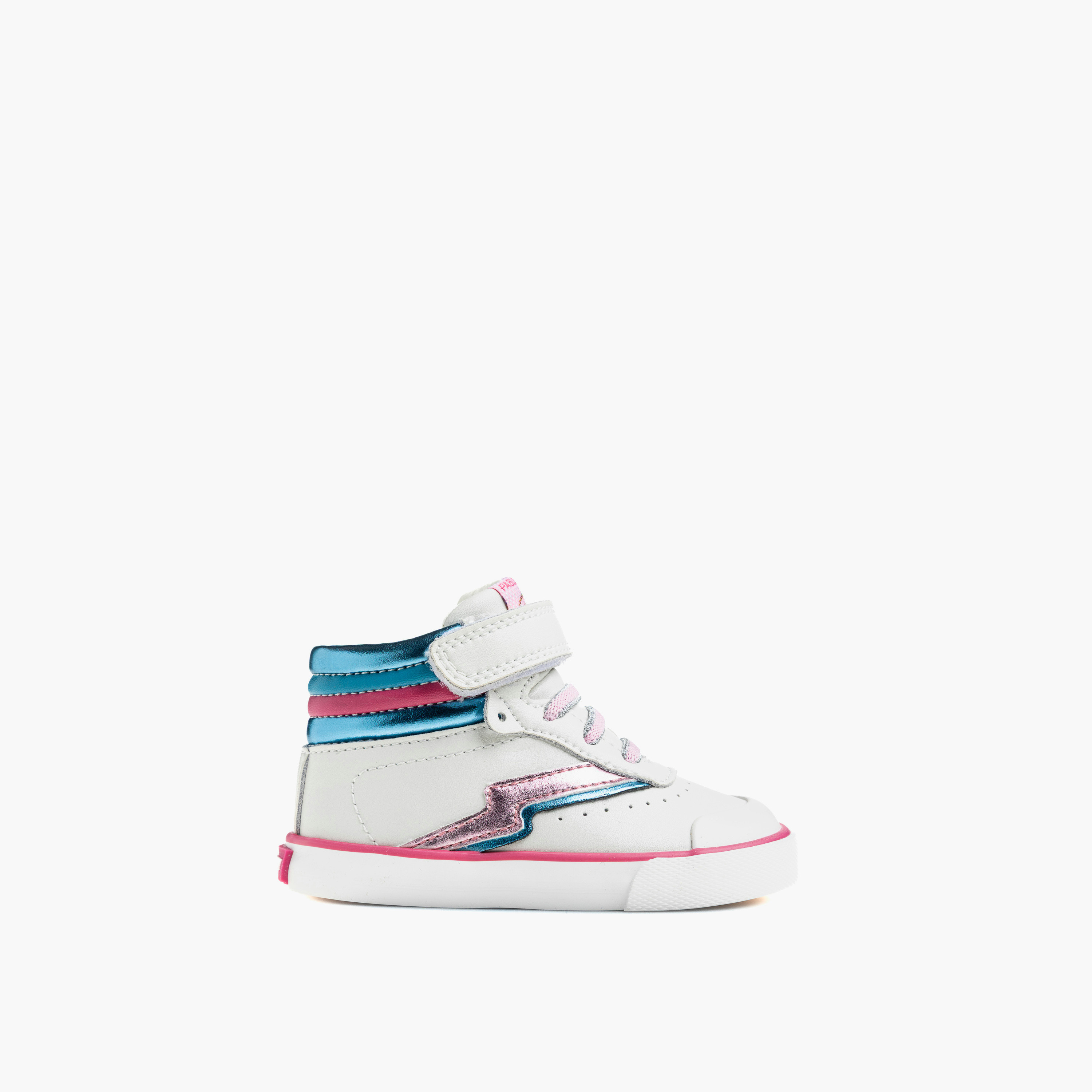 Pablosky Boys Hook & Loop Leather High Top Sneakers-boys-shoes-sneakers-image-1