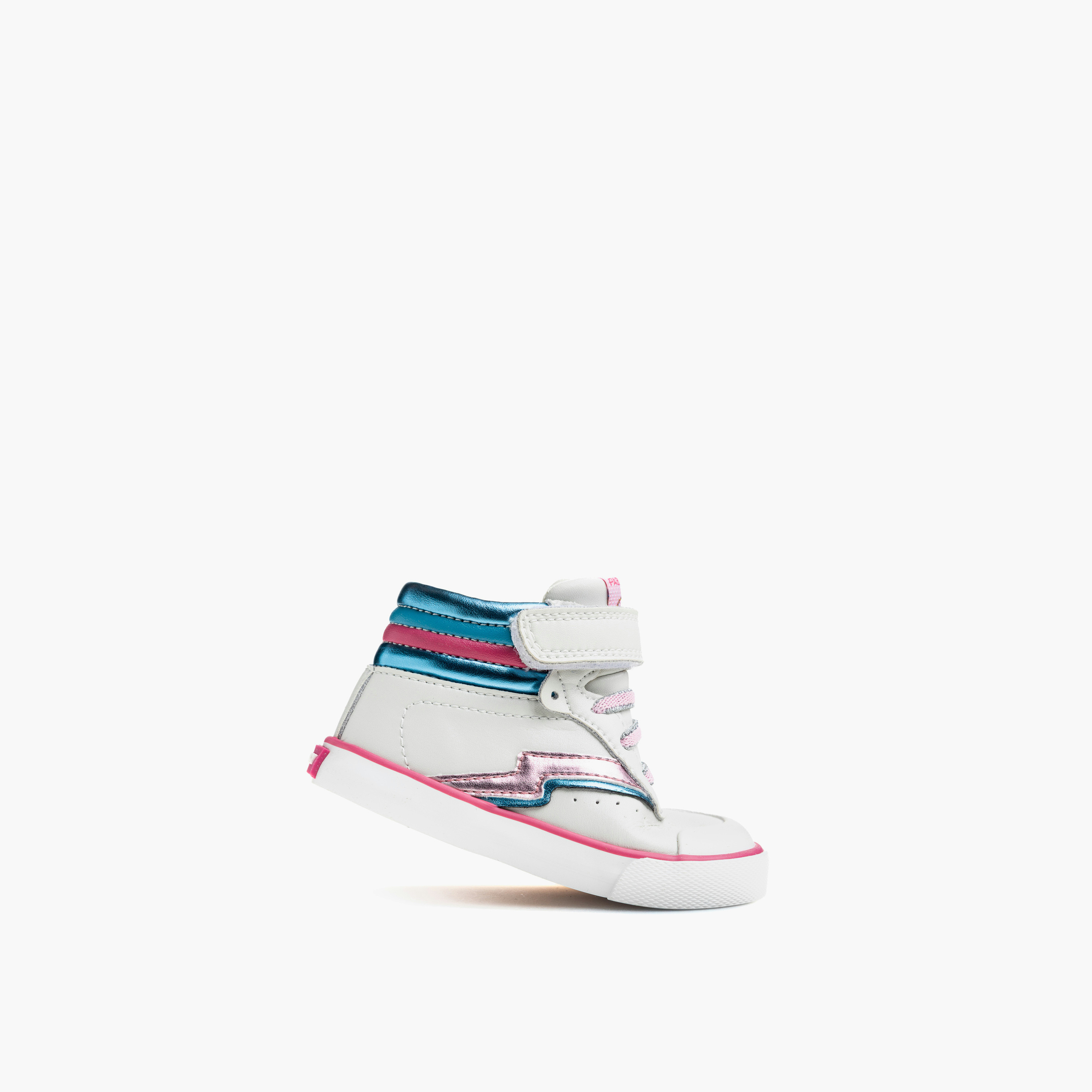 Pablosky Boys Hook & Loop Leather High Top Sneakers-boys-shoes-sneakers-image-4