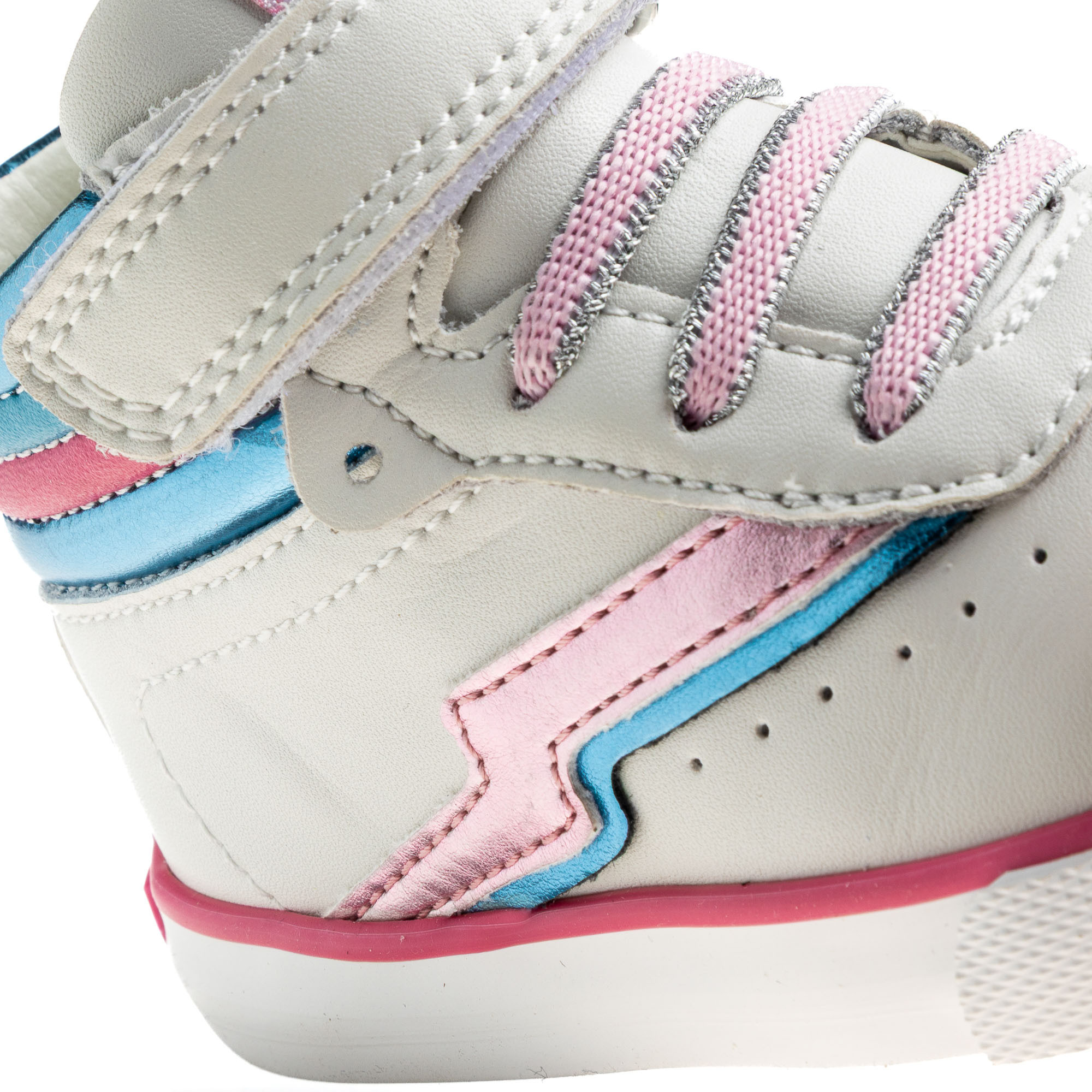Pablosky Boys Hook & Loop Leather High Top Sneakers-boys-shoes-sneakers-image-6