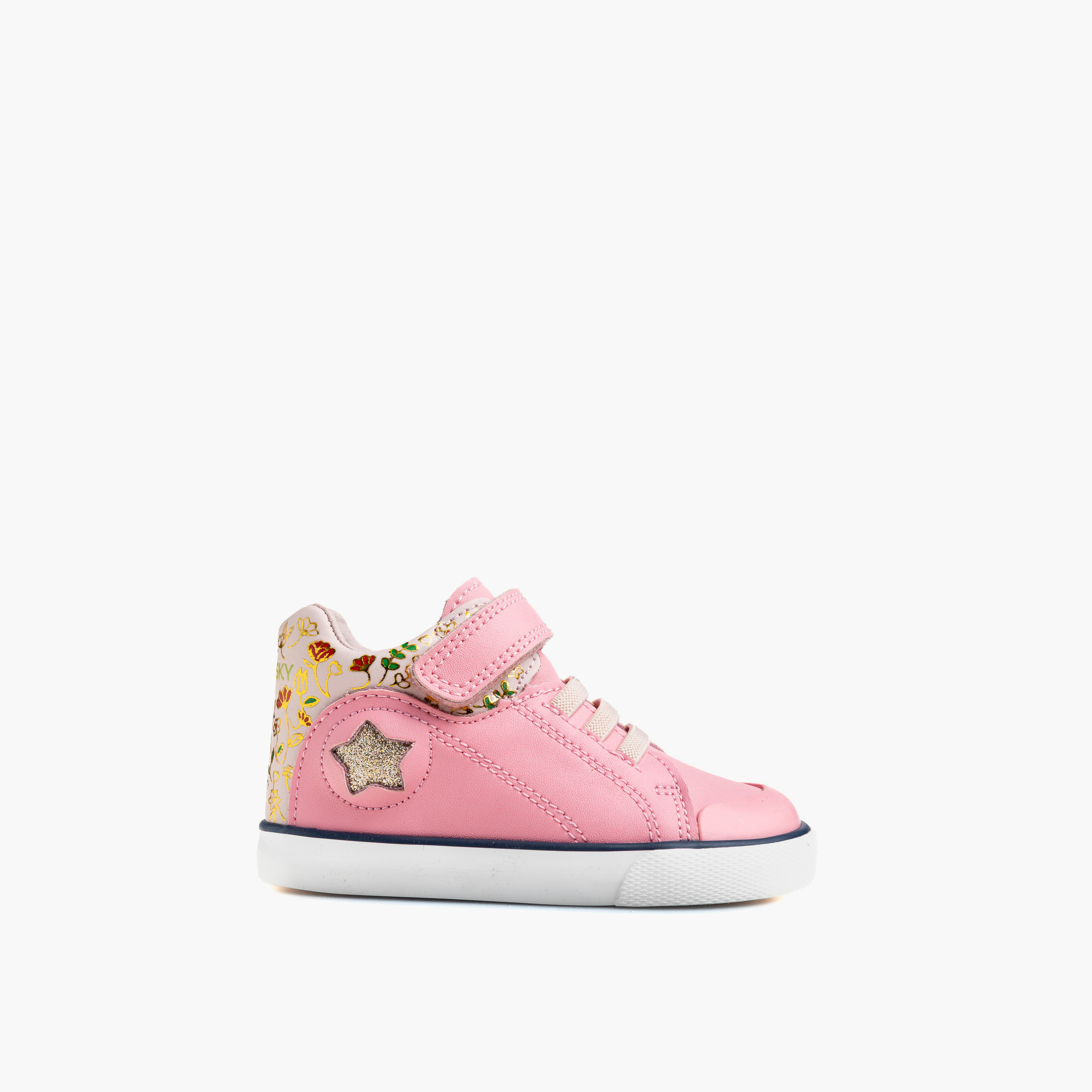 حذاء سنيكرز جلد بشريط إغلاق لاصق للبنات من بابلوسكي-girls-shoes-sneakers-image-1