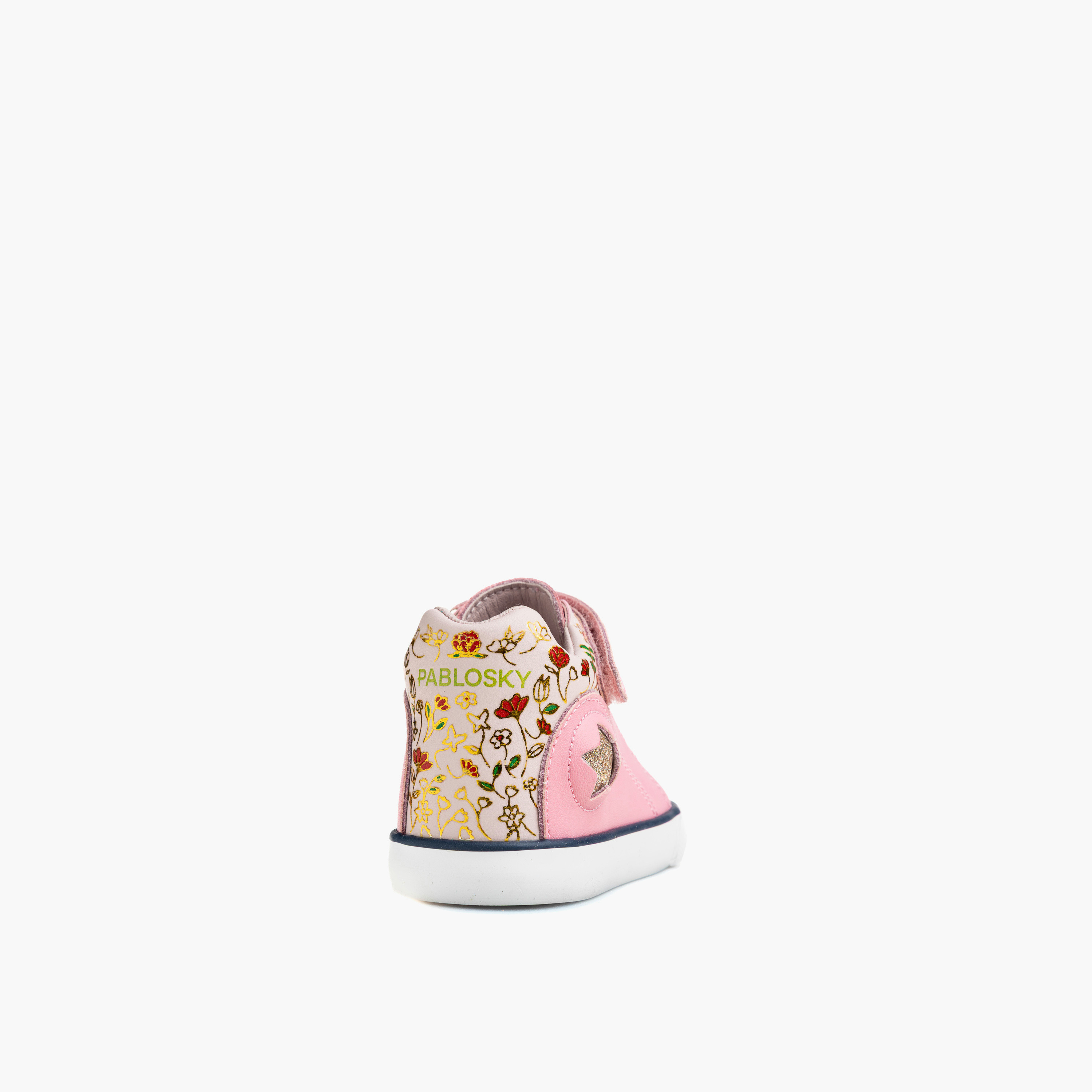 حذاء سنيكرز جلد بشريط إغلاق لاصق للبنات من بابلوسكي-girls-shoes-sneakers-image-2