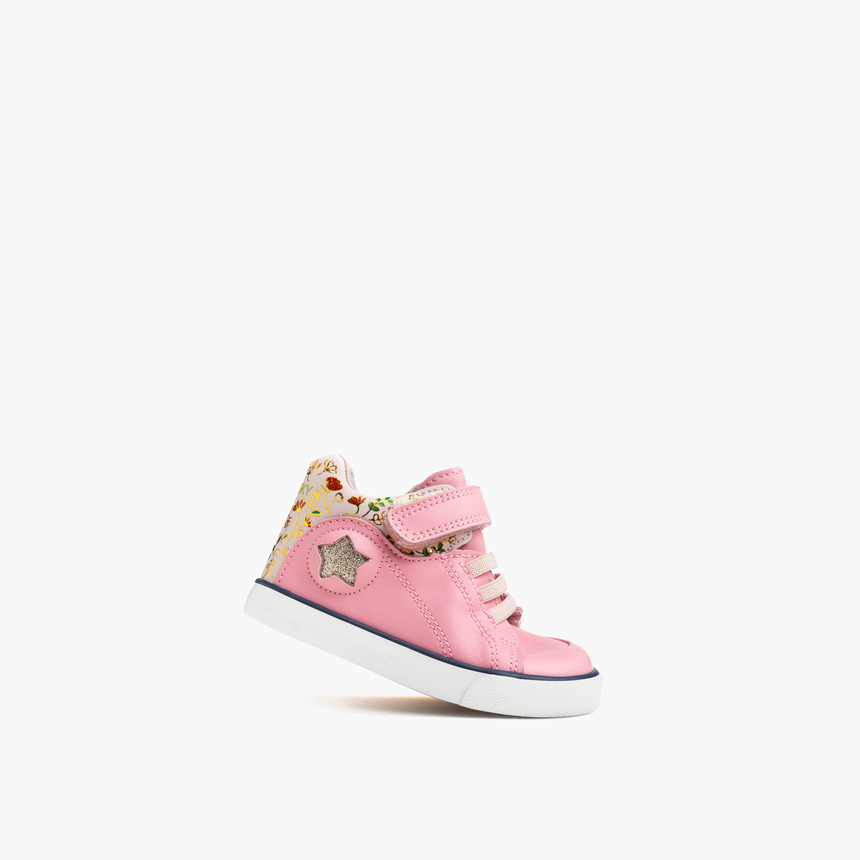 حذاء سنيكرز جلد بشريط إغلاق لاصق للبنات من بابلوسكي-girls-shoes-sneakers-image-4