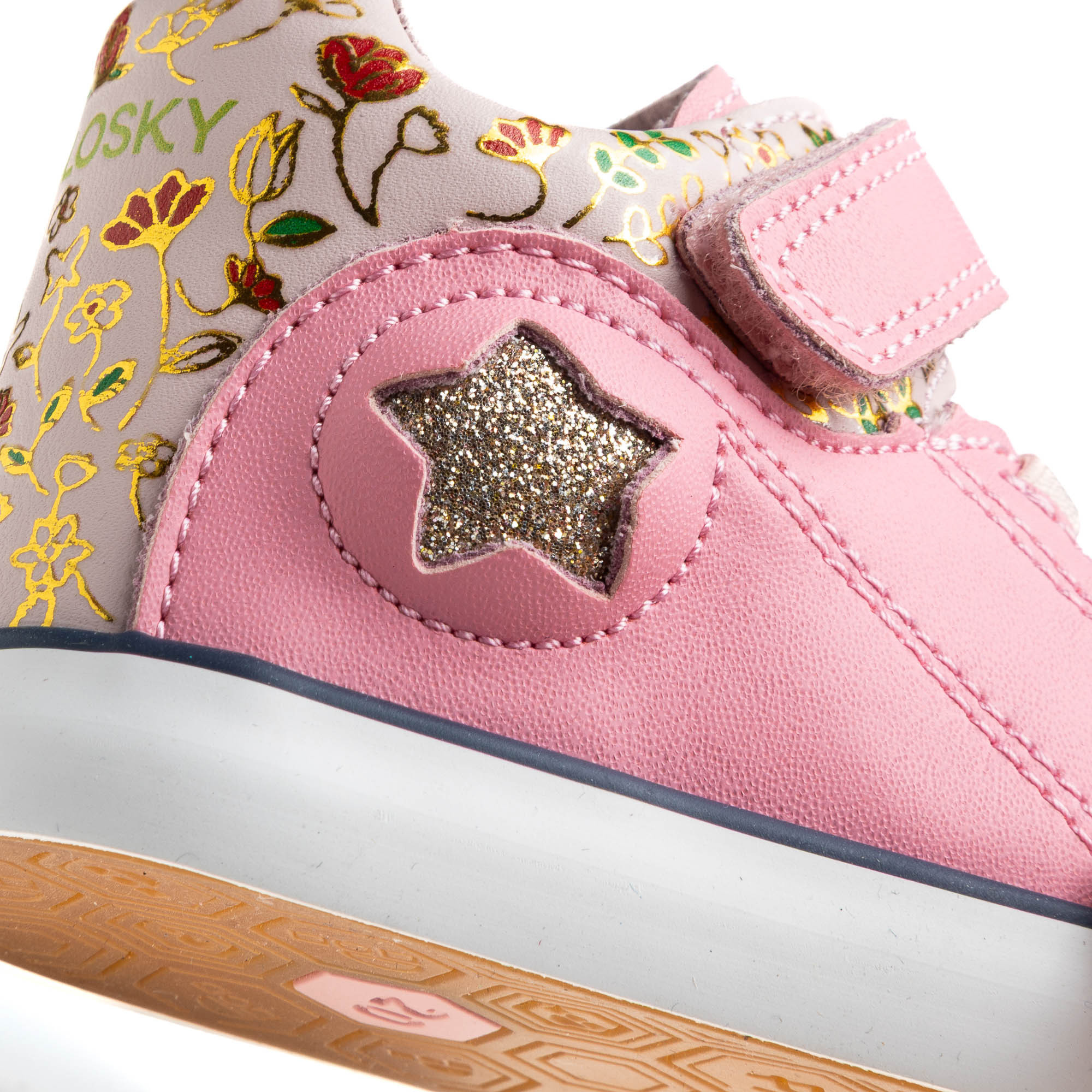 حذاء سنيكرز جلد بشريط إغلاق لاصق للبنات من بابلوسكي-girls-shoes-sneakers-image-6