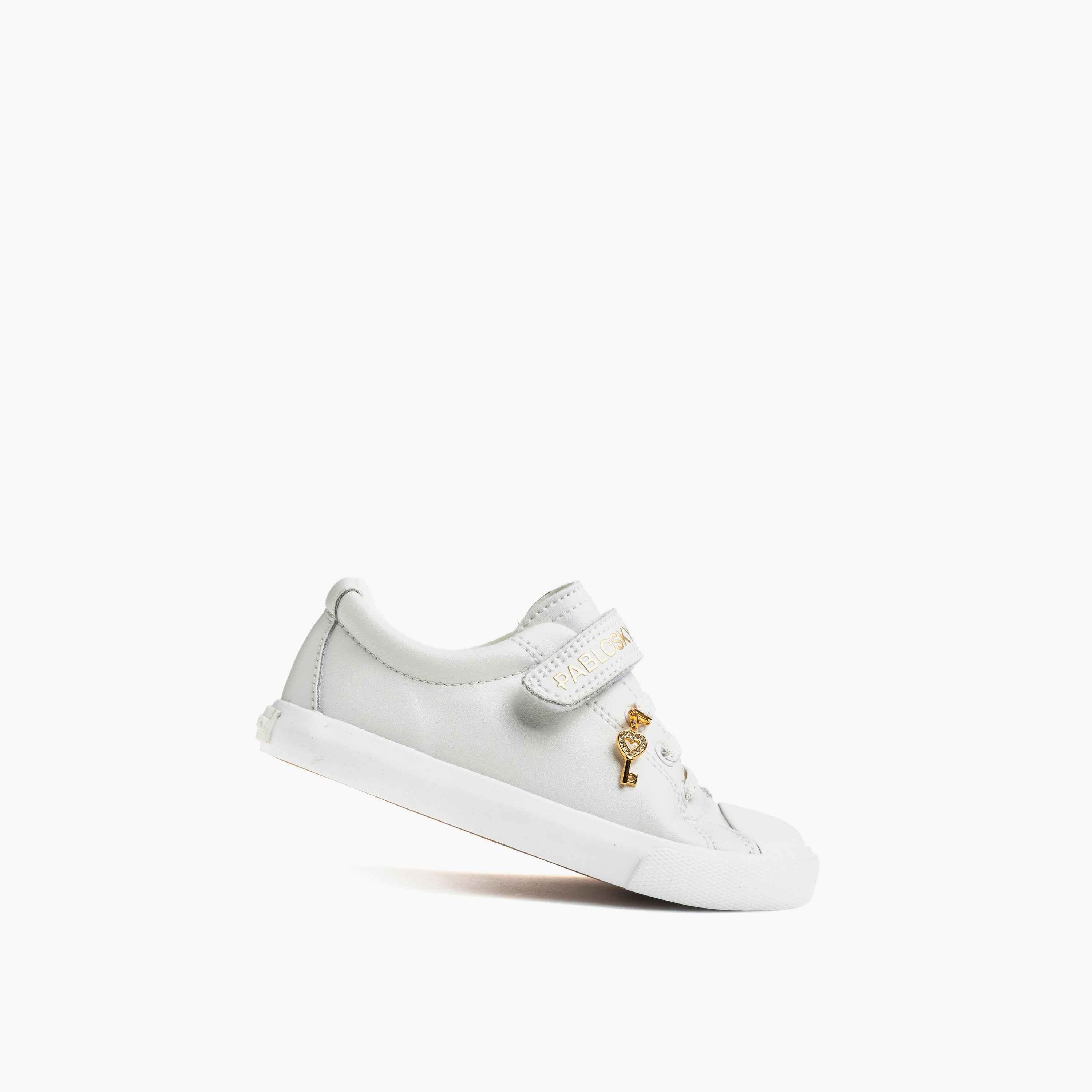 Pablosky Kids Hook & Loop Leather Sports Shoes-boys-shoes-schoolshoes-image-4