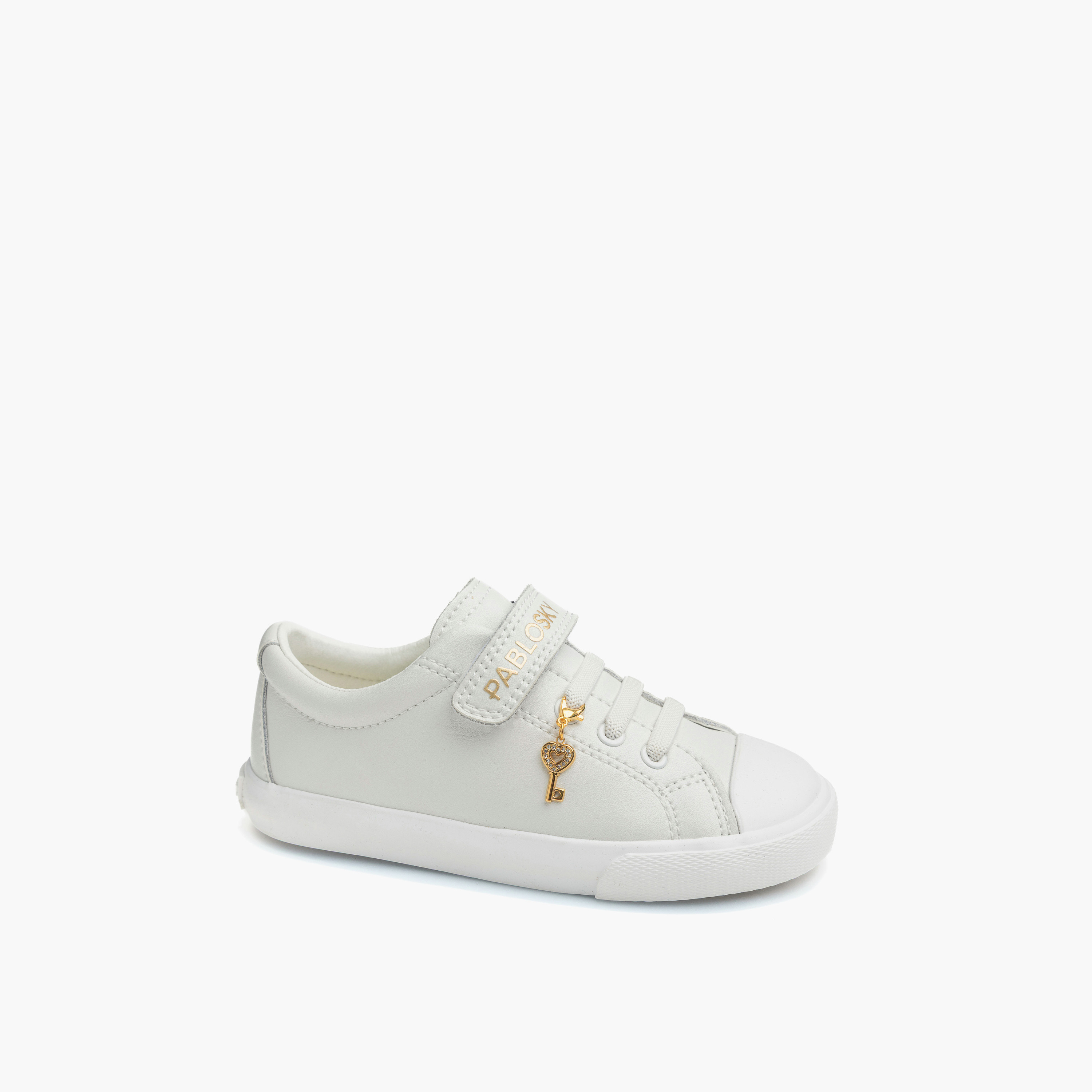 Pablosky Kids Hook & Loop Leather Sports Shoes-boys-shoes-schoolshoes-image-7
