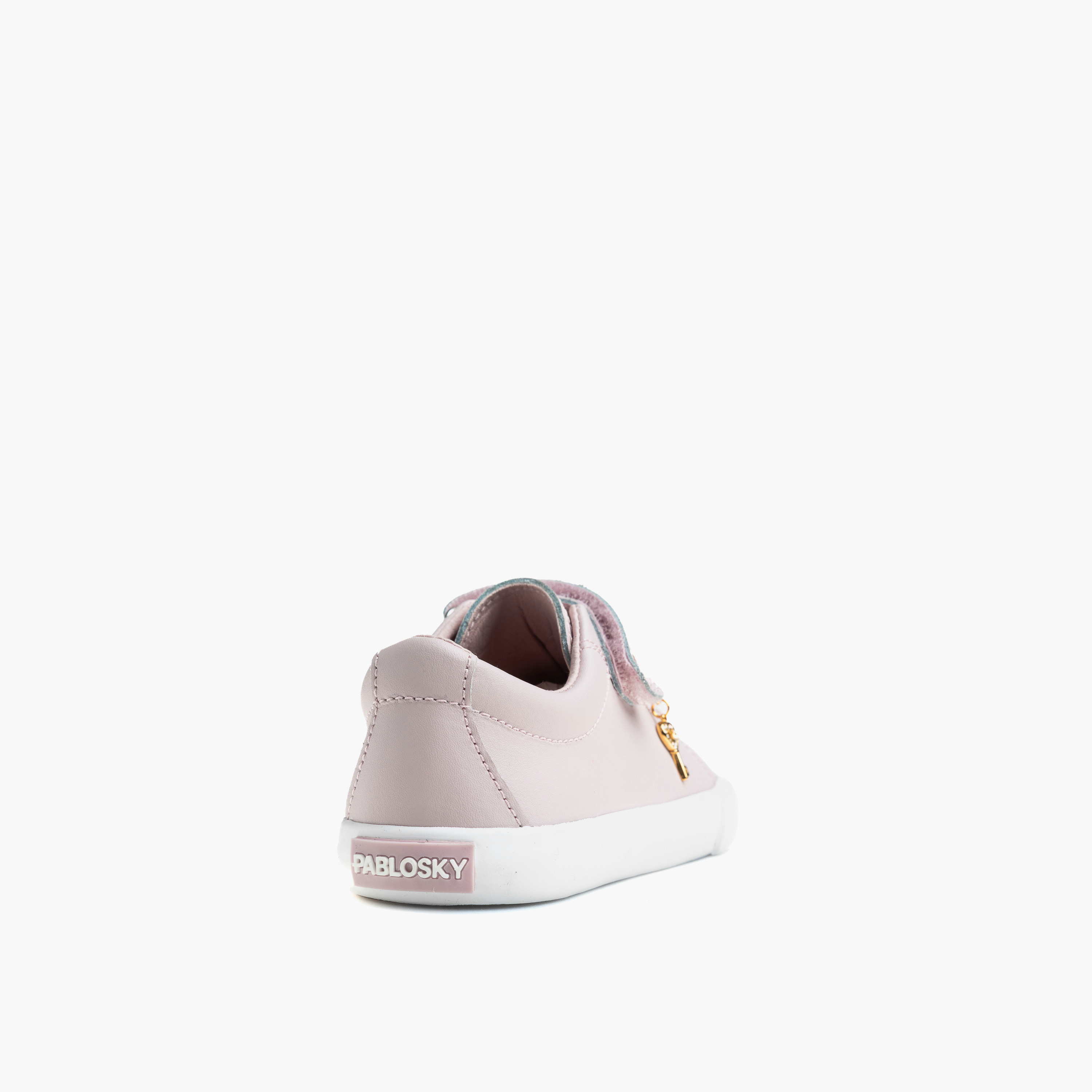 Pablosky Girls Hook & Loop Leather Sneakers-girls-shoes-sneakers-image-2