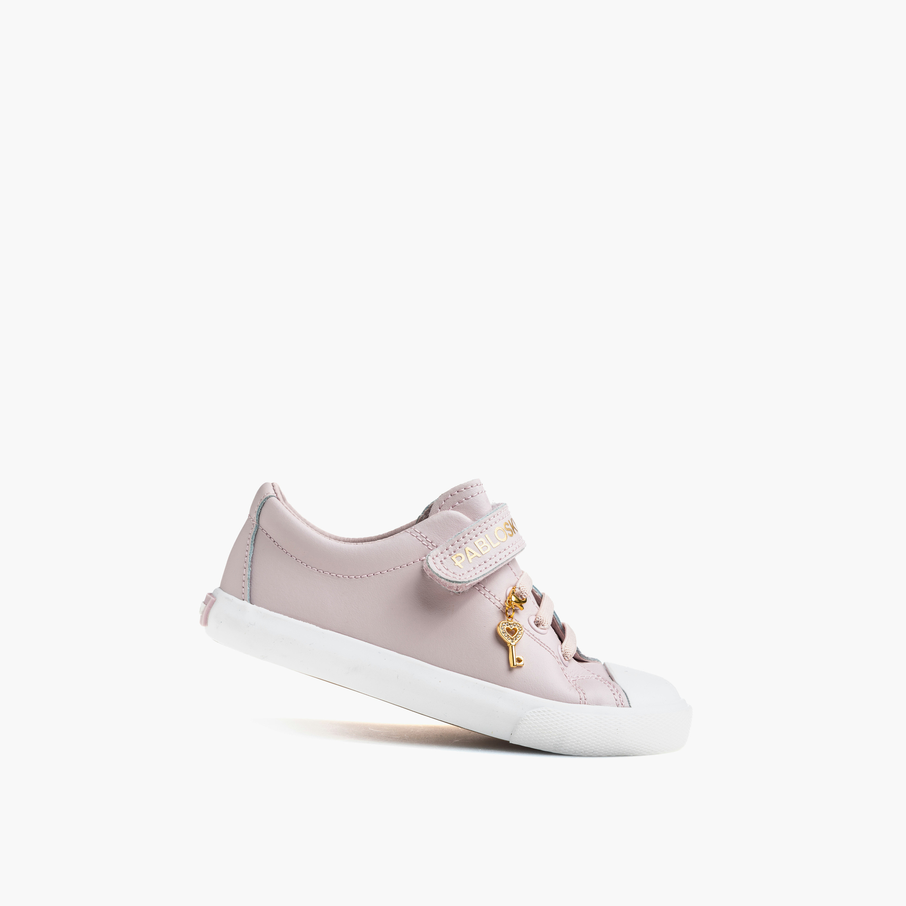 Pablosky Girls Hook & Loop Leather Sneakers-girls-shoes-sneakers-image-4