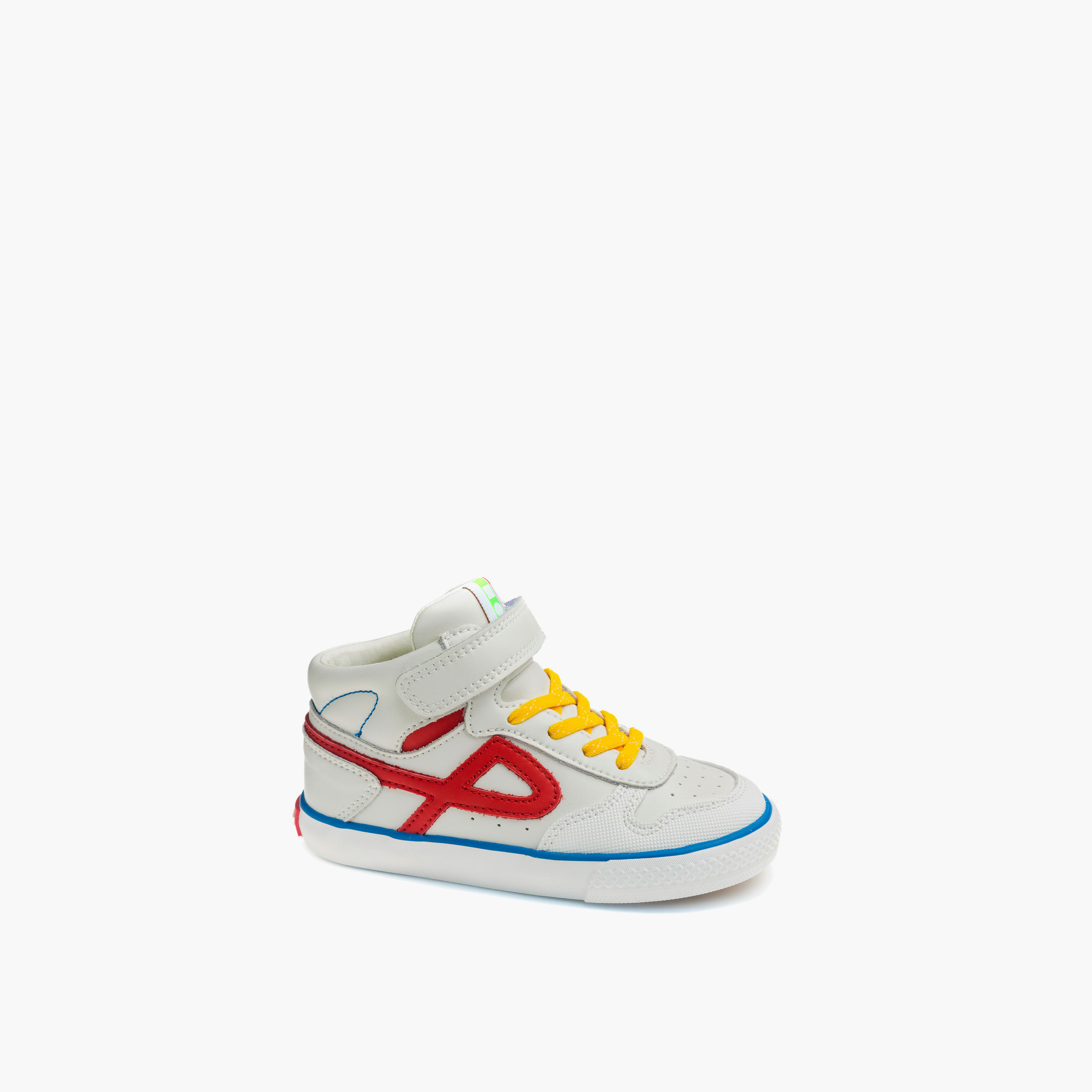 Pablosky Boys Hook & Loop Leather High Top Sneakers-boys-shoes-sneakers-image-8