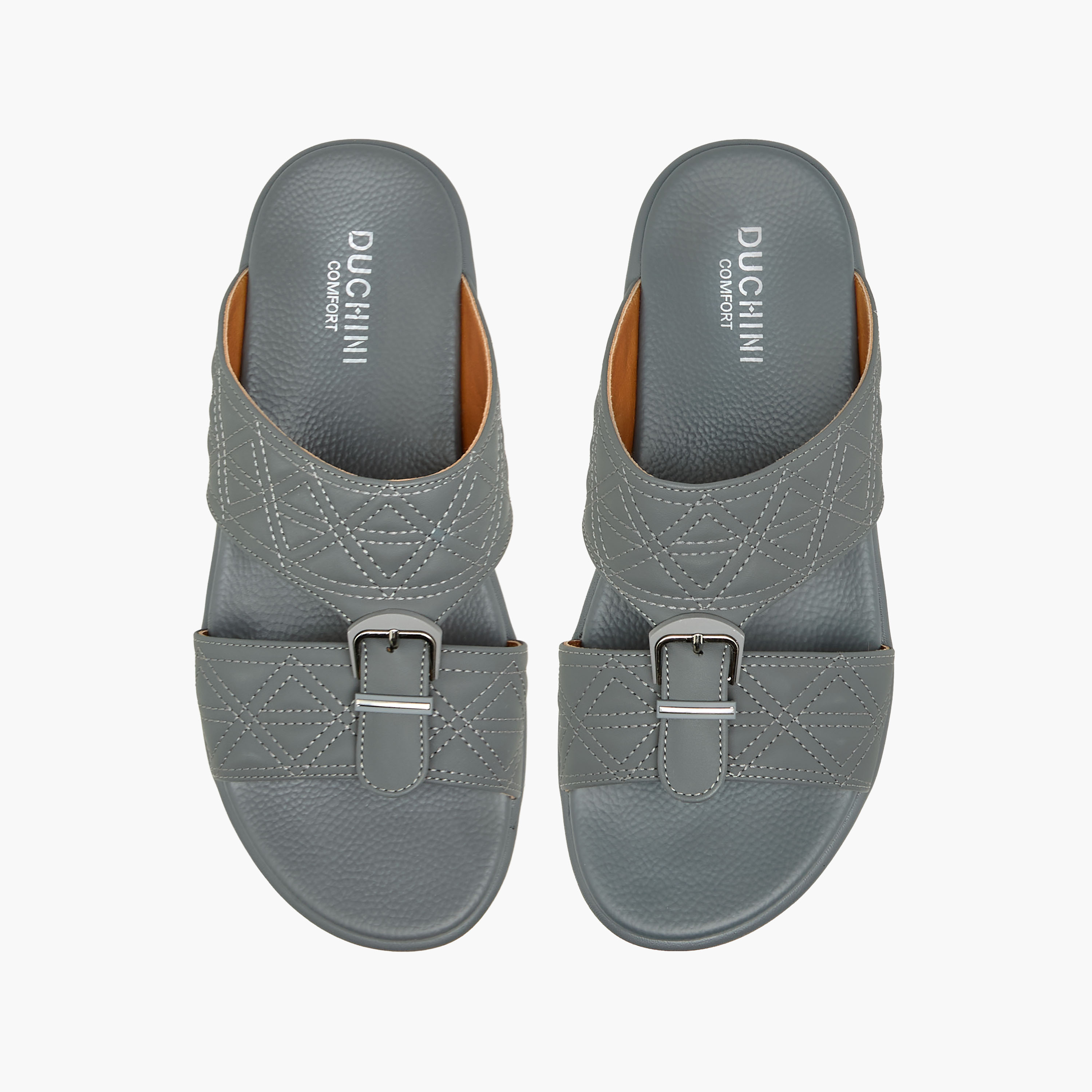 Duchini Men Buckle Accent Arabic Sandals-men-shoes-sandals-image-1