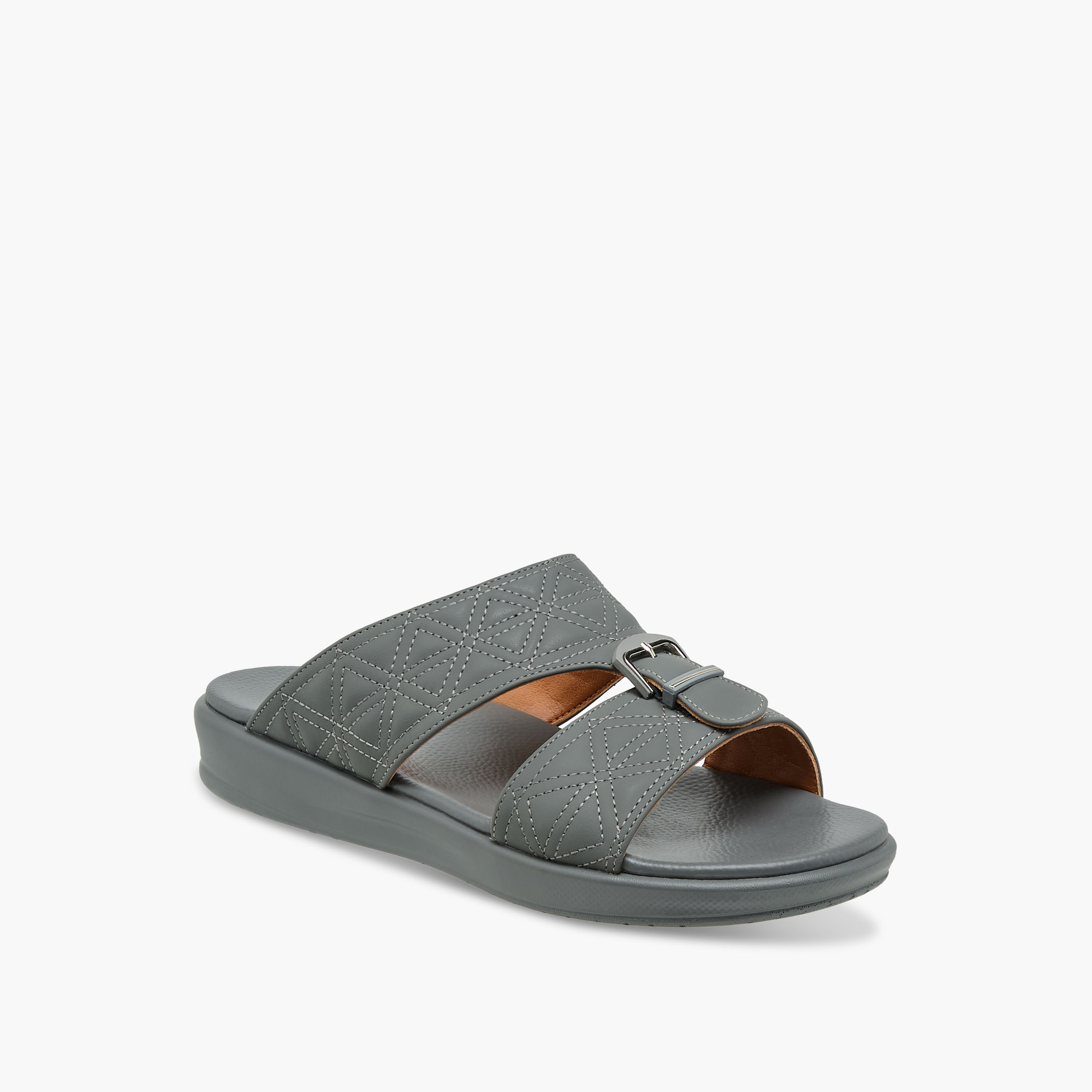Duchini Men Buckle Accent Arabic Sandals-men-shoes-sandals-image-2