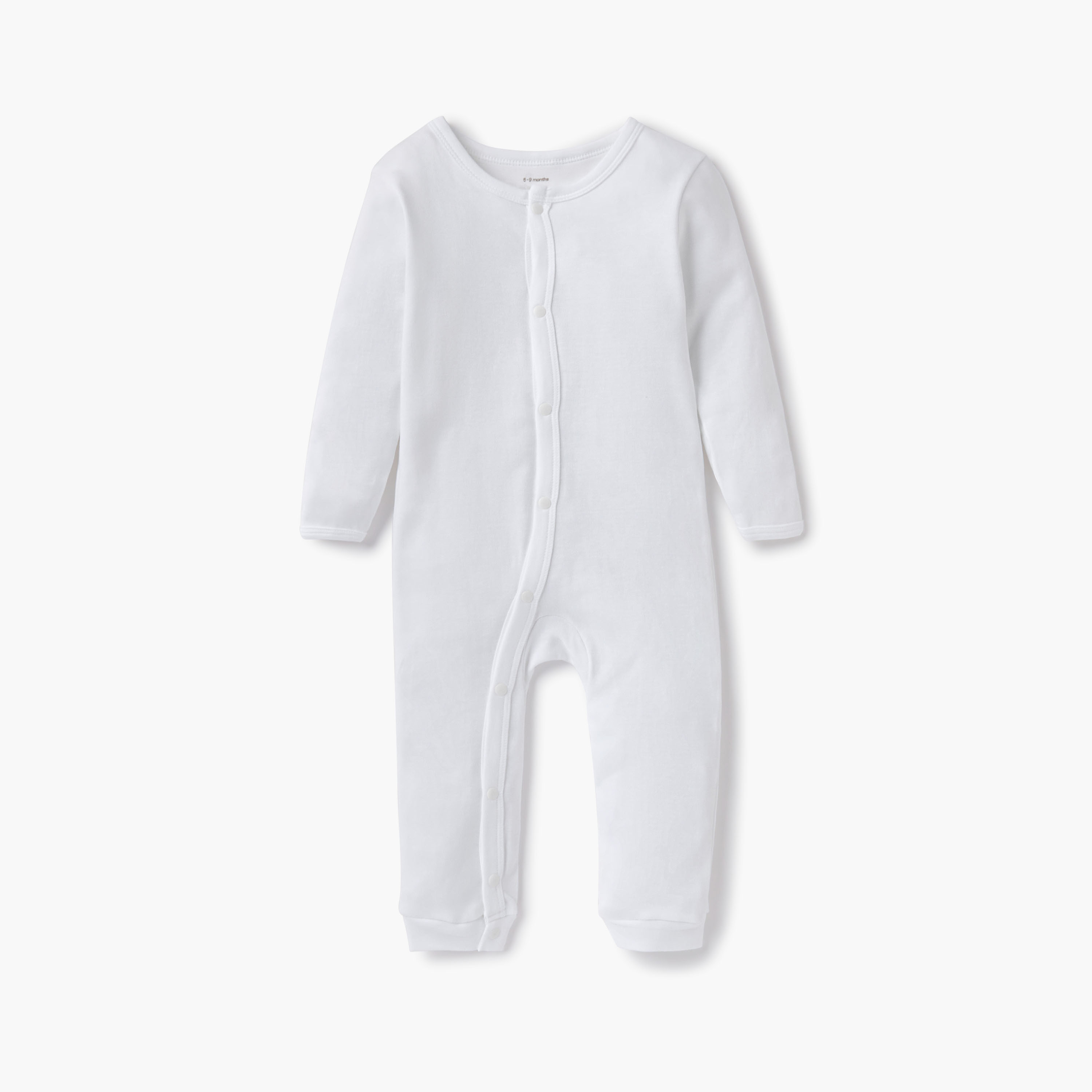 Plain best sale white sleepsuits