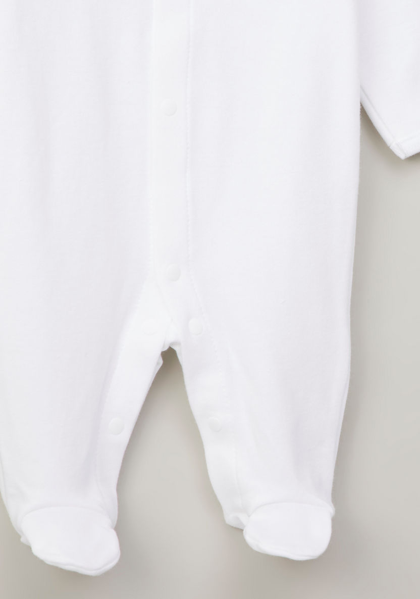 Solid Sleepsuit with Long Sleeves-Sleepsuits-image-2