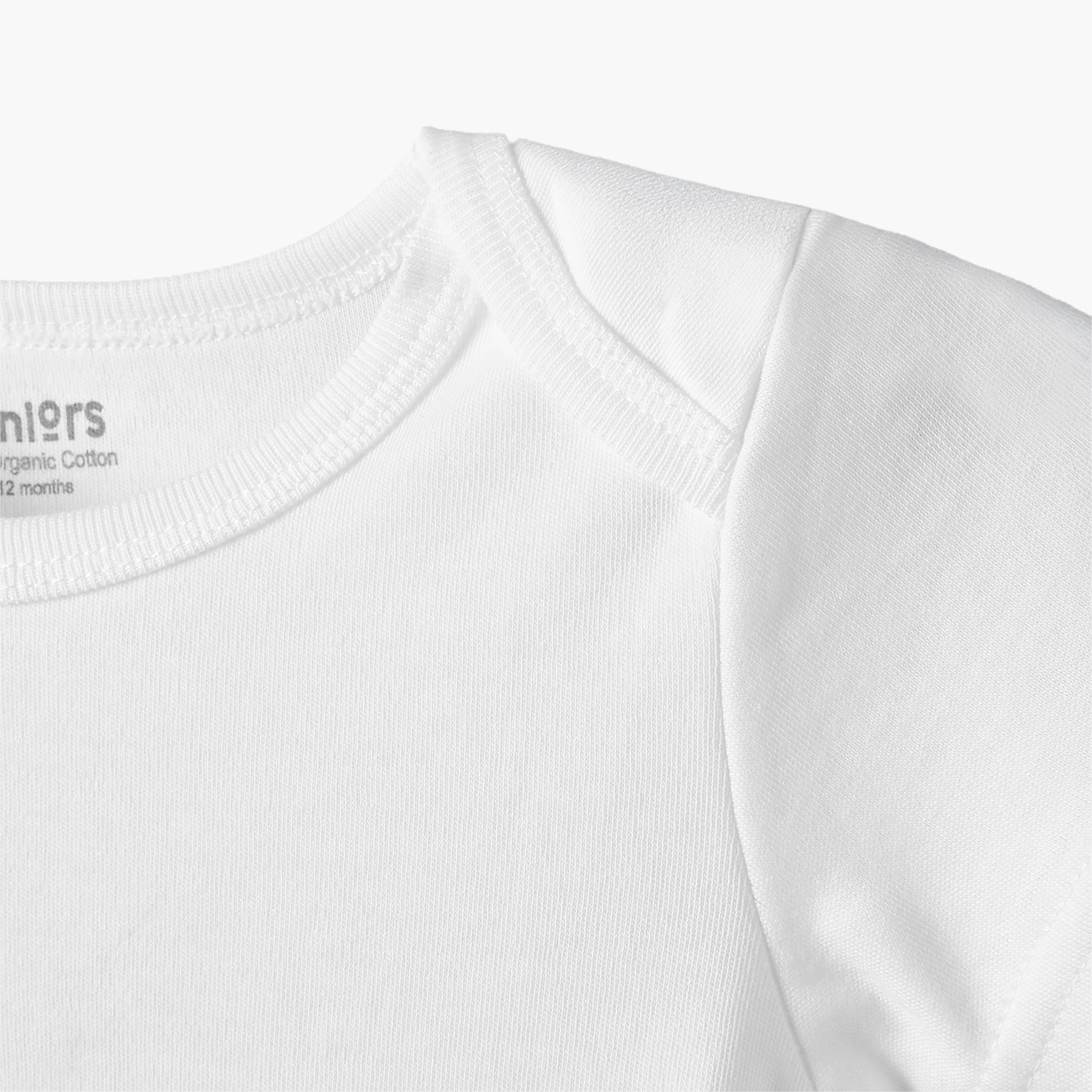 Juniors Solid Bodysuit with Round Neck and Short Sleeves-baby-boys-clothing-bodysuits-image-4
