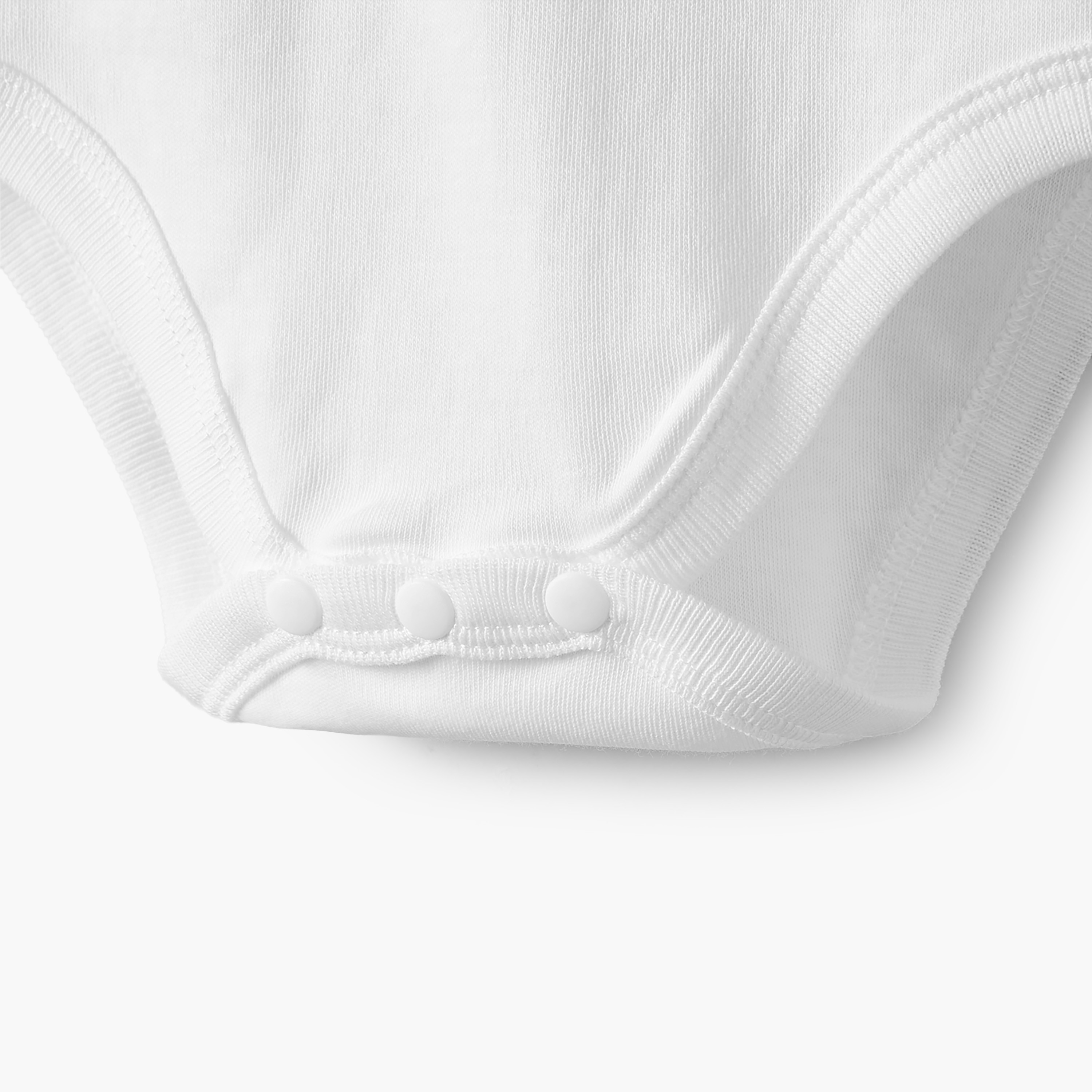 Juniors Solid Bodysuit with Round Neck and Short Sleeves-baby-boys-clothing-bodysuits-image-5