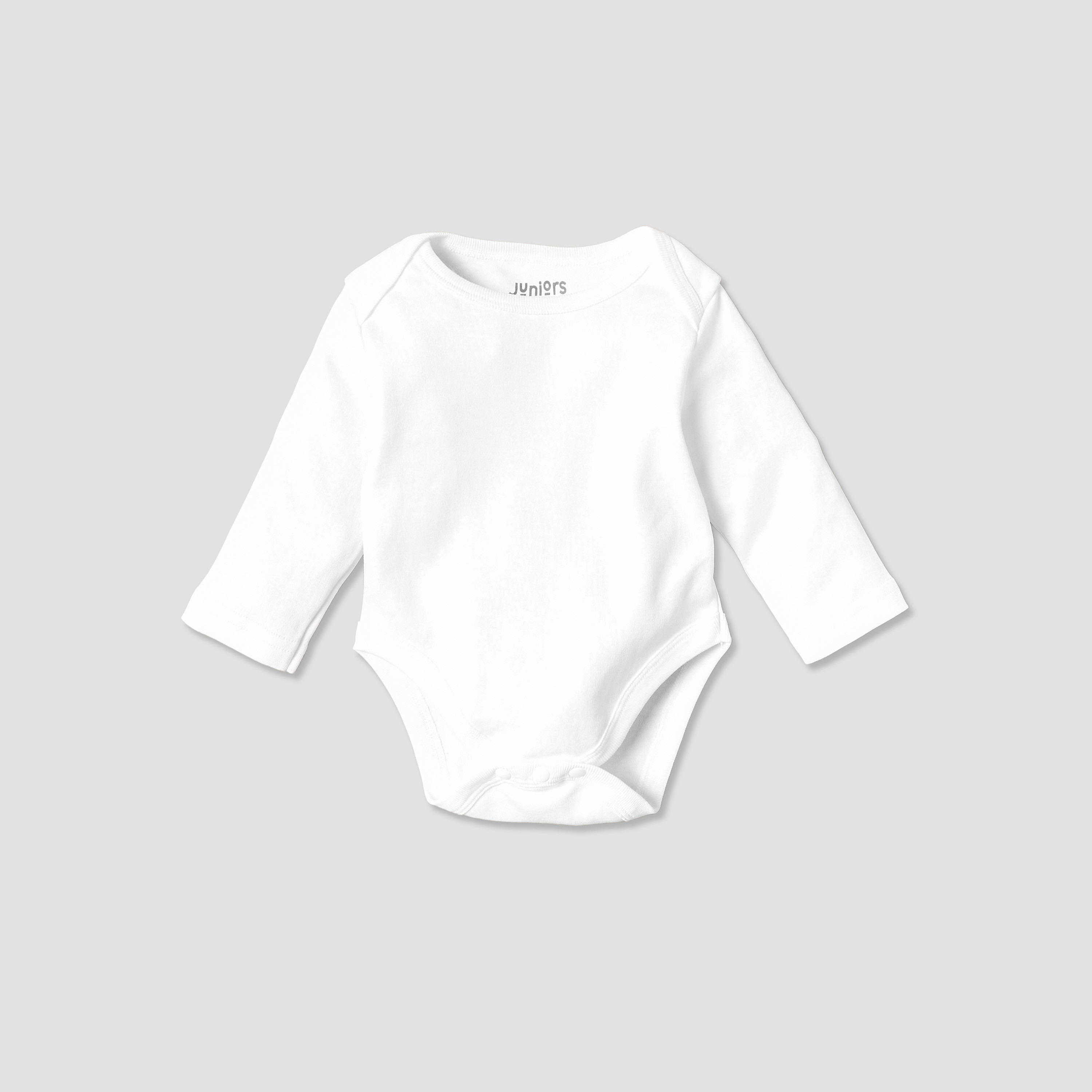 بودي سوت سادة بياقة مستديرة وأكمام طويلة من جونيورز-baby-girls-clothing-bodysuits-image-2