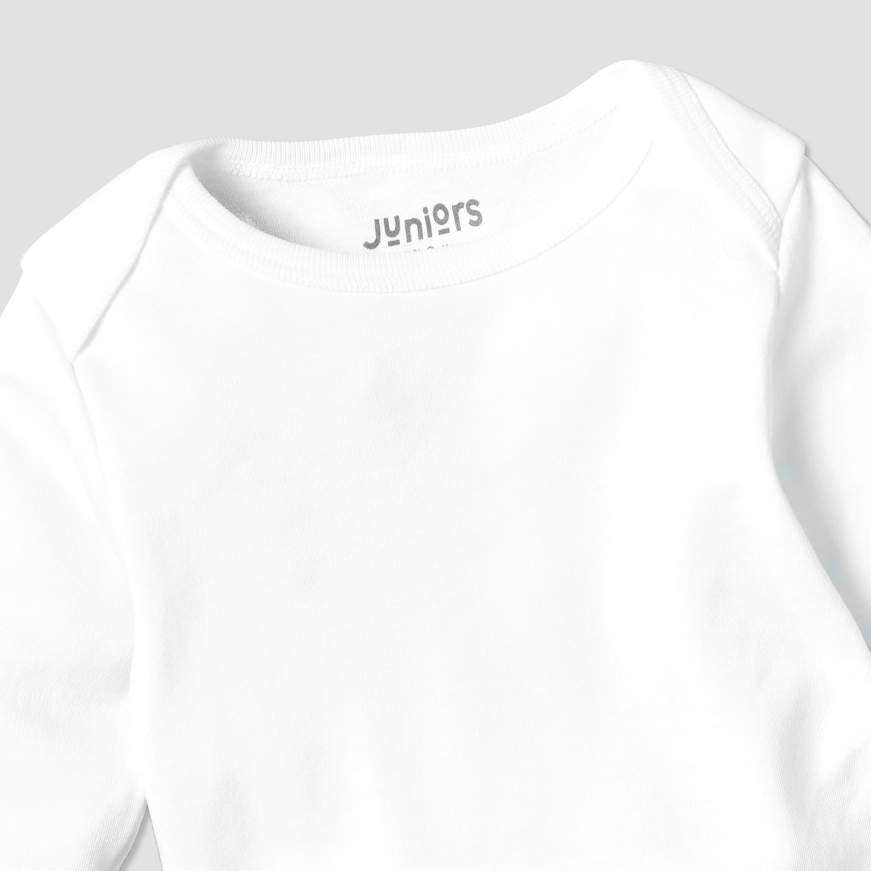 بودي سوت سادة بياقة مستديرة وأكمام طويلة من جونيورز-baby-girls-clothing-bodysuits-image-4