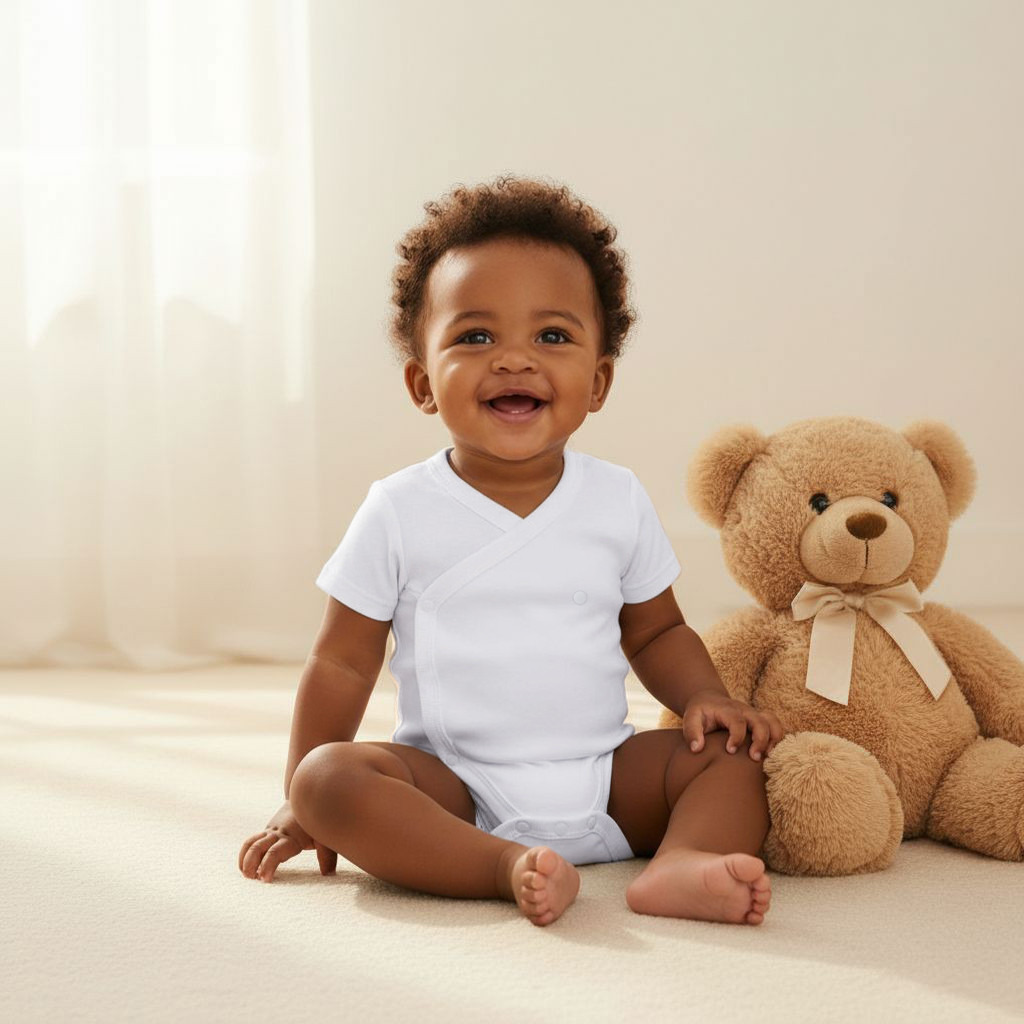 Juniors Solid Bodysuit with Round Neck and Short Sleeves-promo_babyshop_Buy5for55_KWT130126-image-2