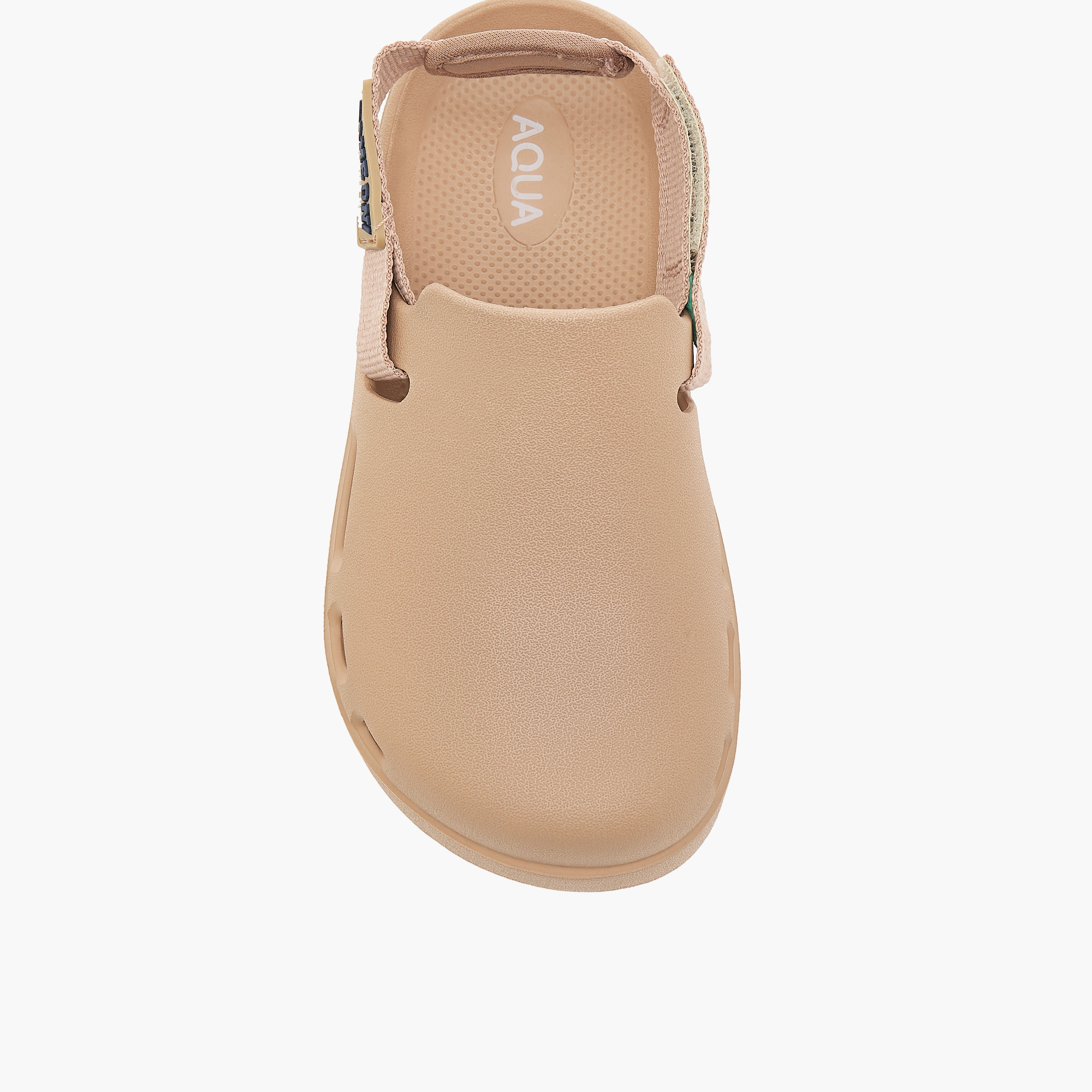 Aqua Applique Detail Clogs with Backstrap-boys-shoes-sandals-image-4