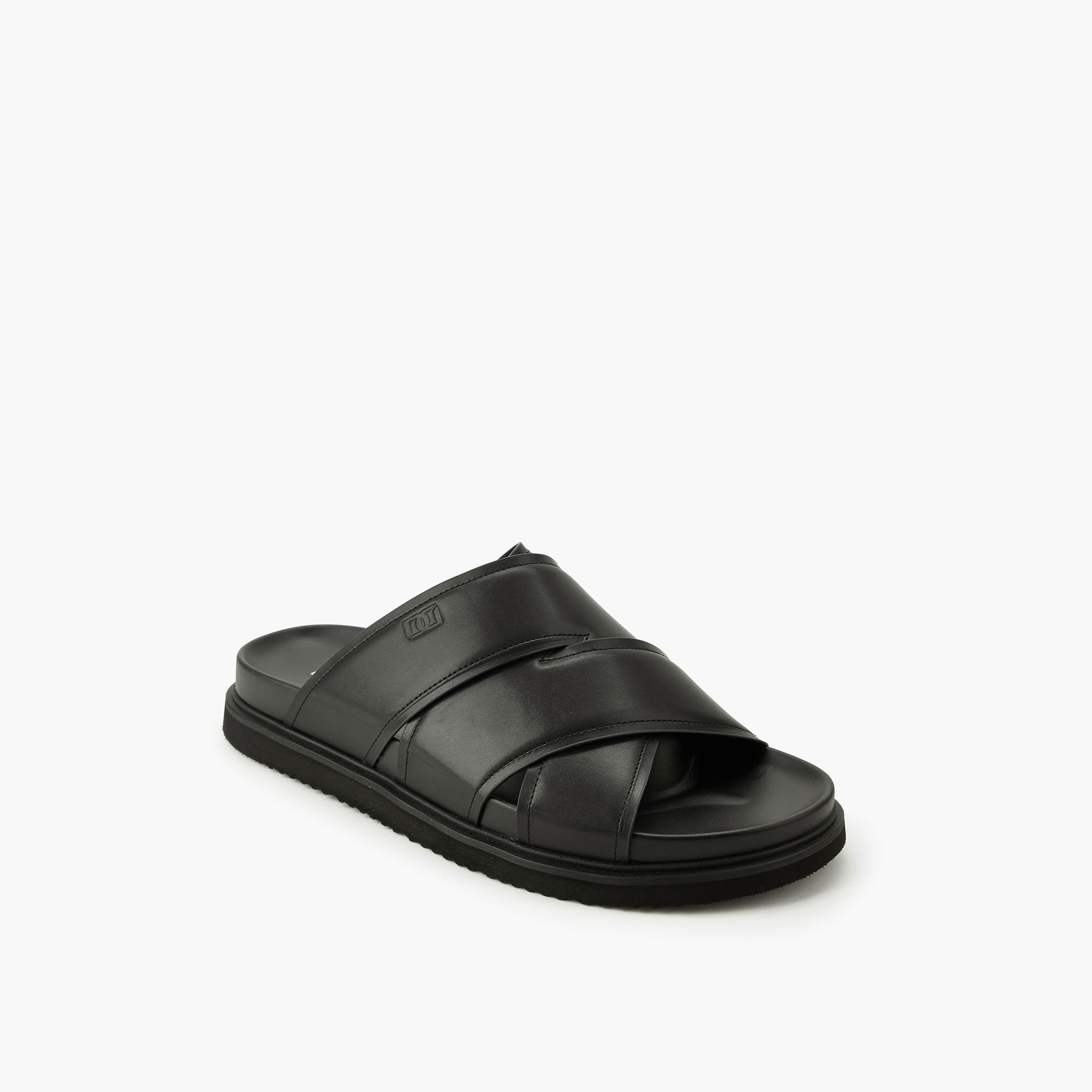 Duchini Men Cross Strap Comfort Sandals-men-shoes-sandals-image-2