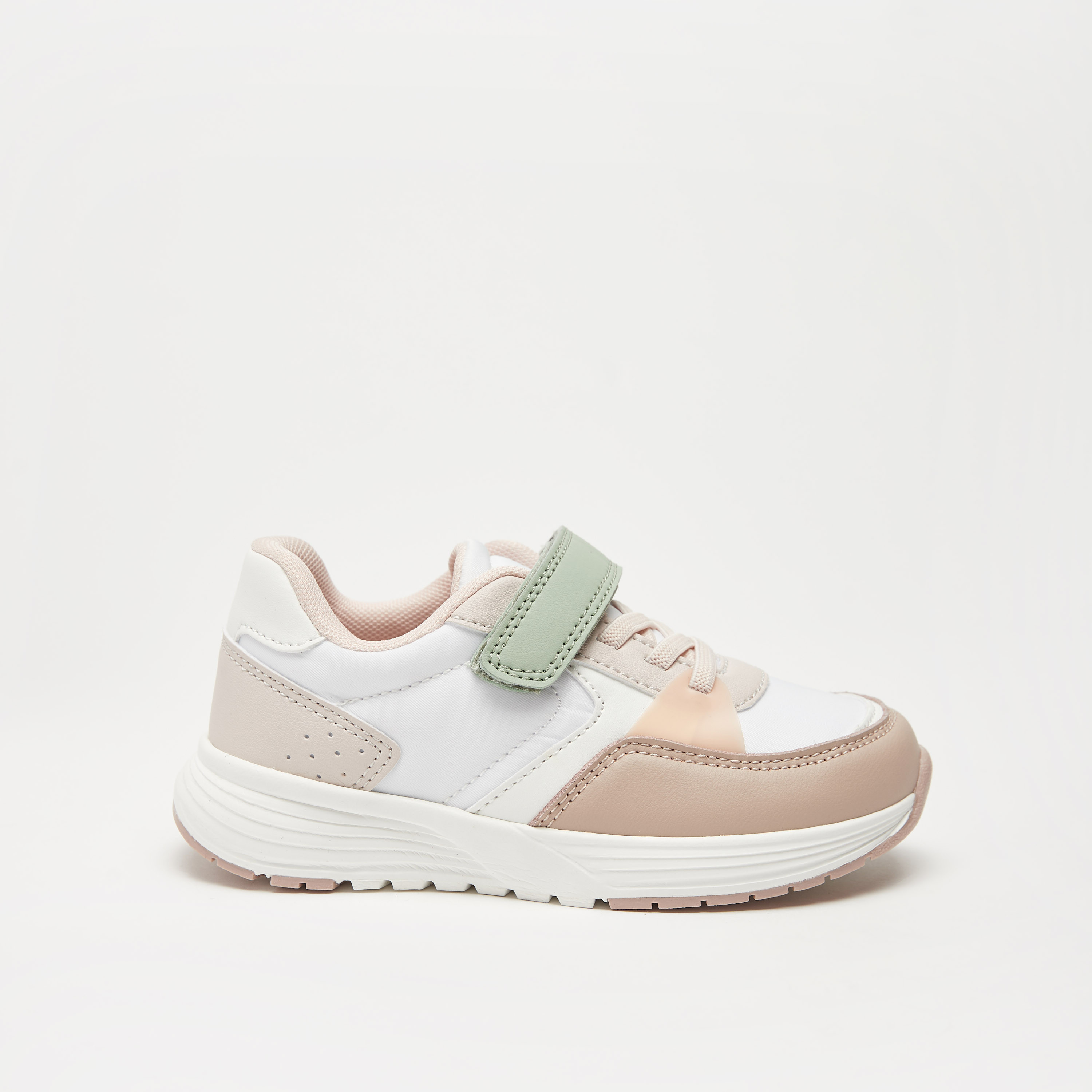حذاء سنيكرز بِقوالب ملونة وشريط إغلاق لاصق من جونيورز-girls-shoes-sneakers-image-3