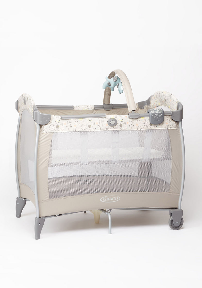 Graco Playard Contour Electra Beige Travel Cot with Removable Toy Bar (Upto 3 years)-Travel Cots-image-1
