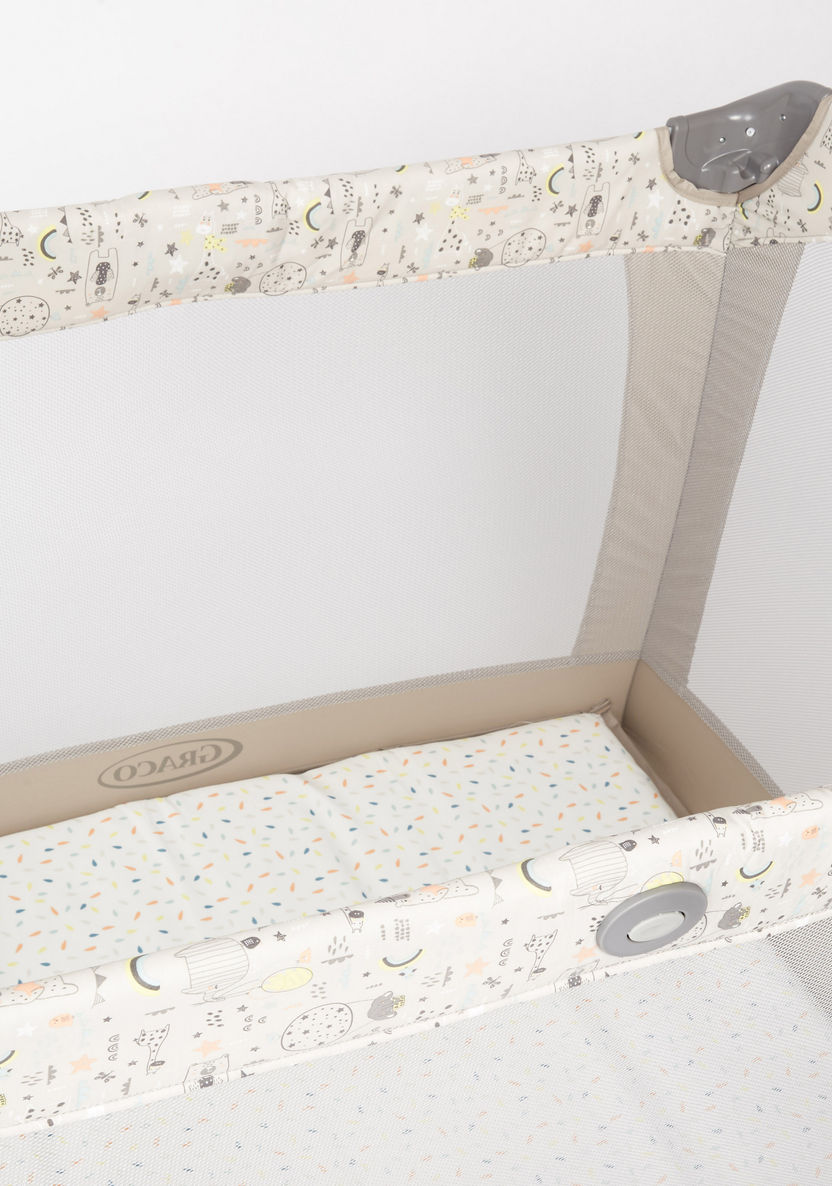Graco Playard Contour Electra Beige Travel Cot with Removable Toy Bar (Upto 3 years)-Travel Cots-image-4