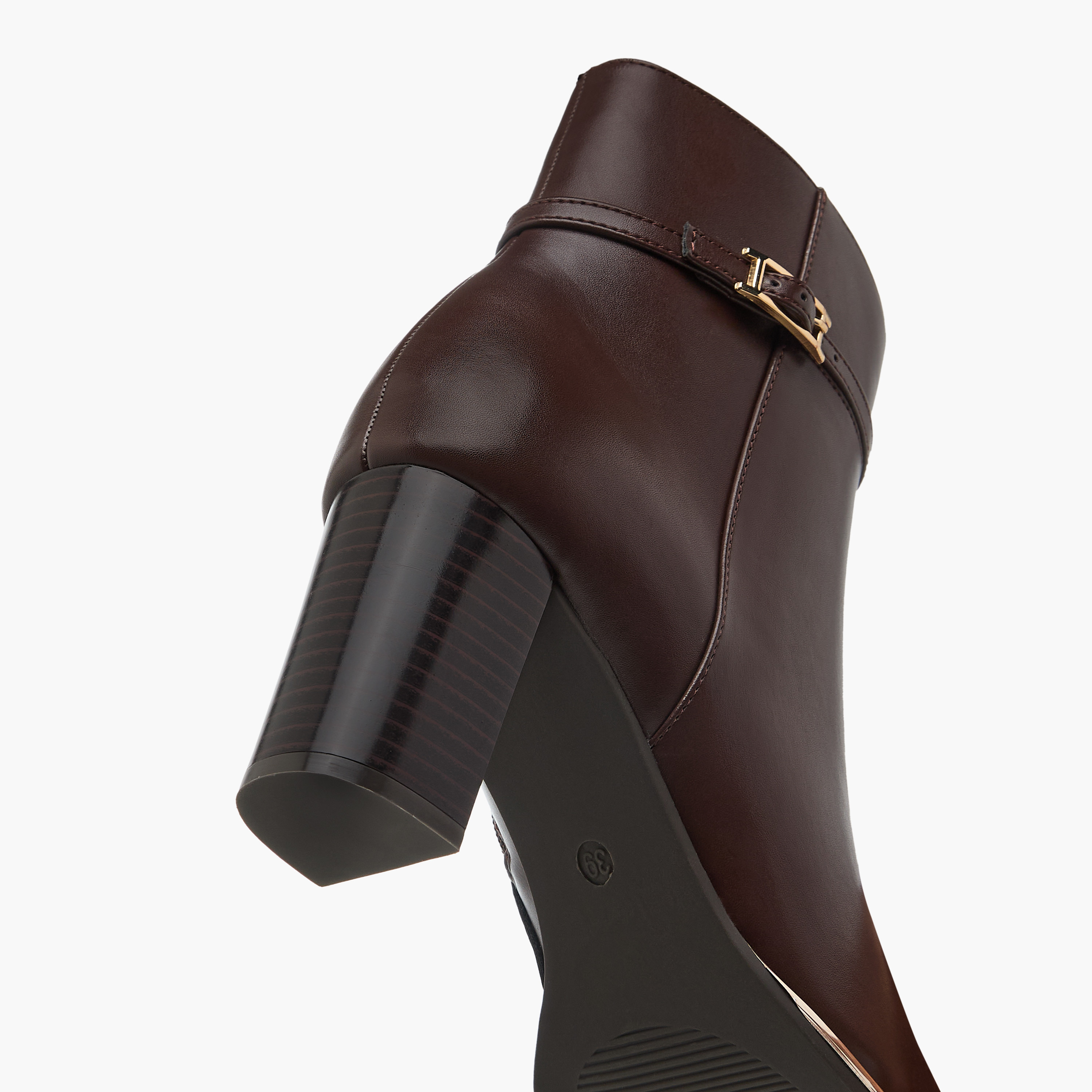 بوت كاحل سادة بسحاب إغلاق وكعب سميك للنساء من سيليست-women-shoes-boots-image-6