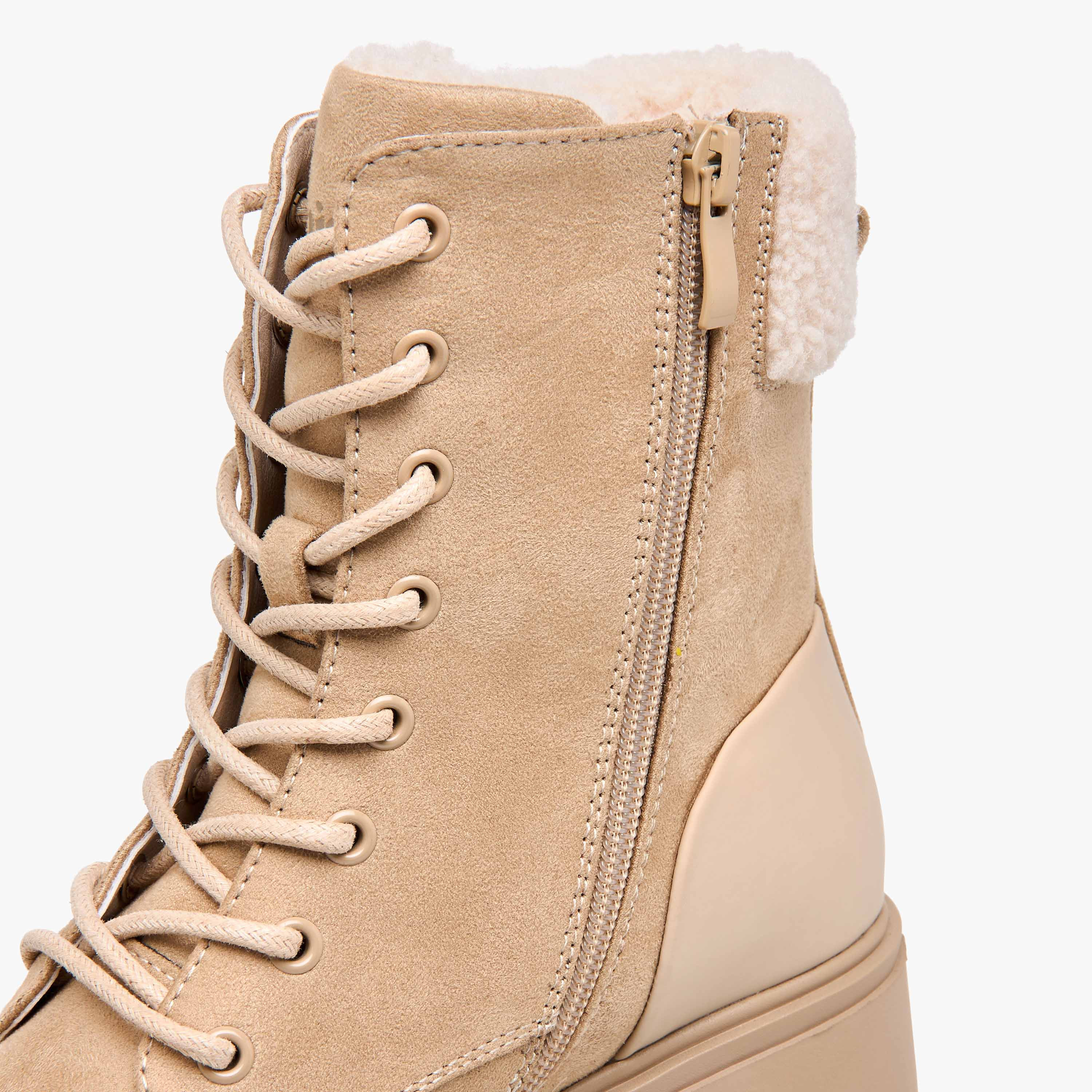 Missy Women's Fur Detail High Ankle Boots-women-shoes-boots-image-5