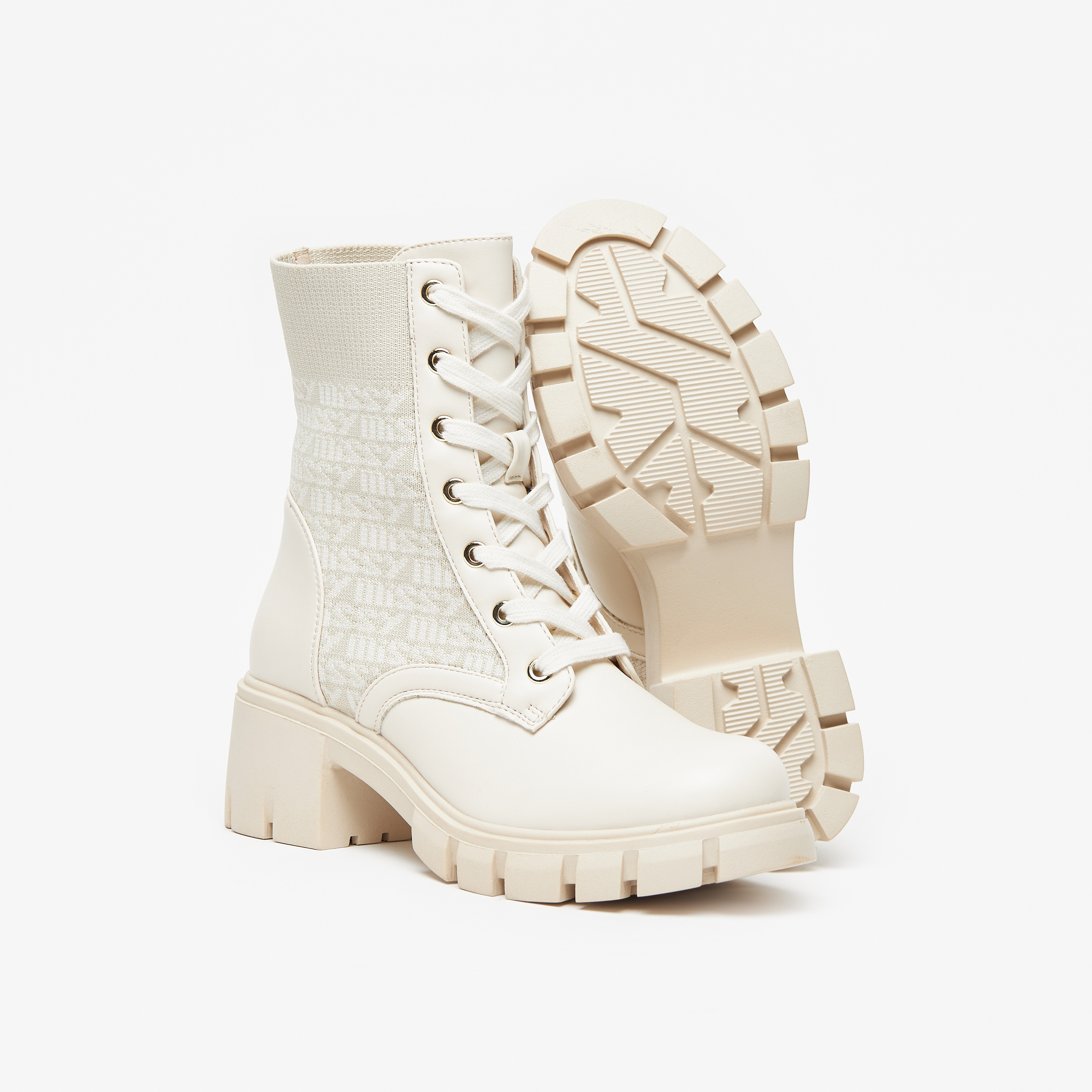 SERGIO SHOES | Sergio white lace up boots made in Italy