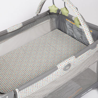 Graco Playard On the Go Grey Travel Cot with Push-Button Feature (0+ months)-Travel Cots-image-2